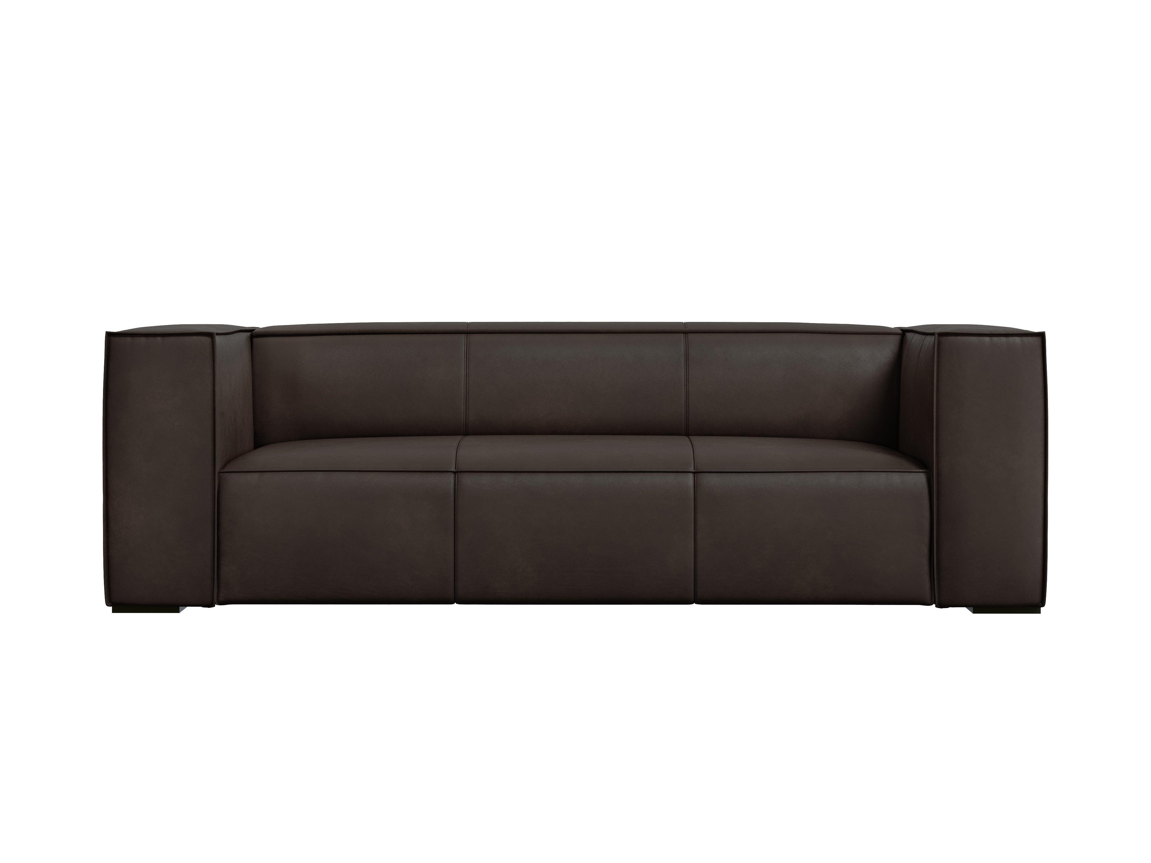 Sofa skórzana 3-osobowa MADAME ciemnobrązowy Windsor & Co Eye on Design