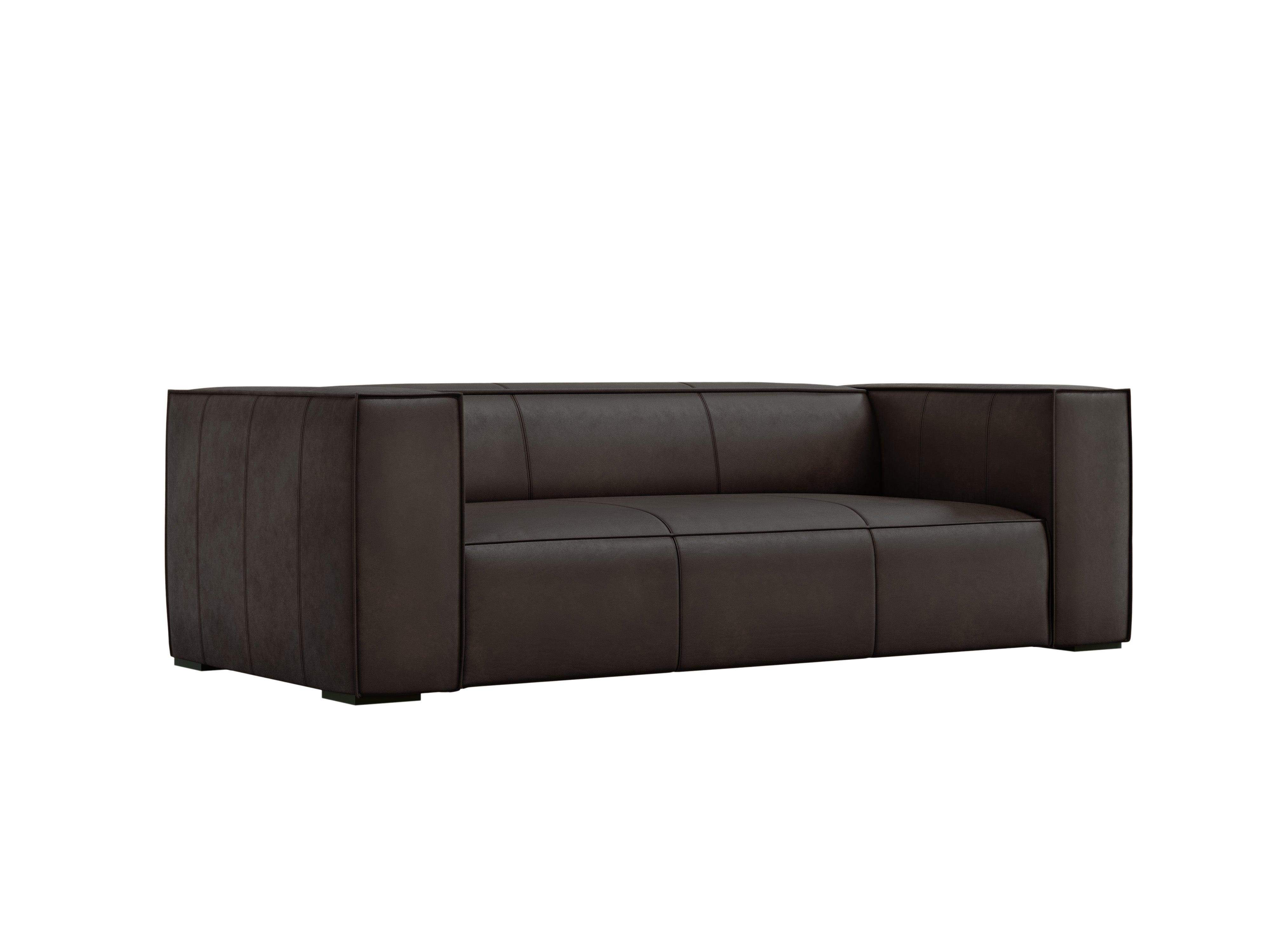 Sofa skórzana 3-osobowa MADAME ciemnobrązowy Windsor & Co Eye on Design