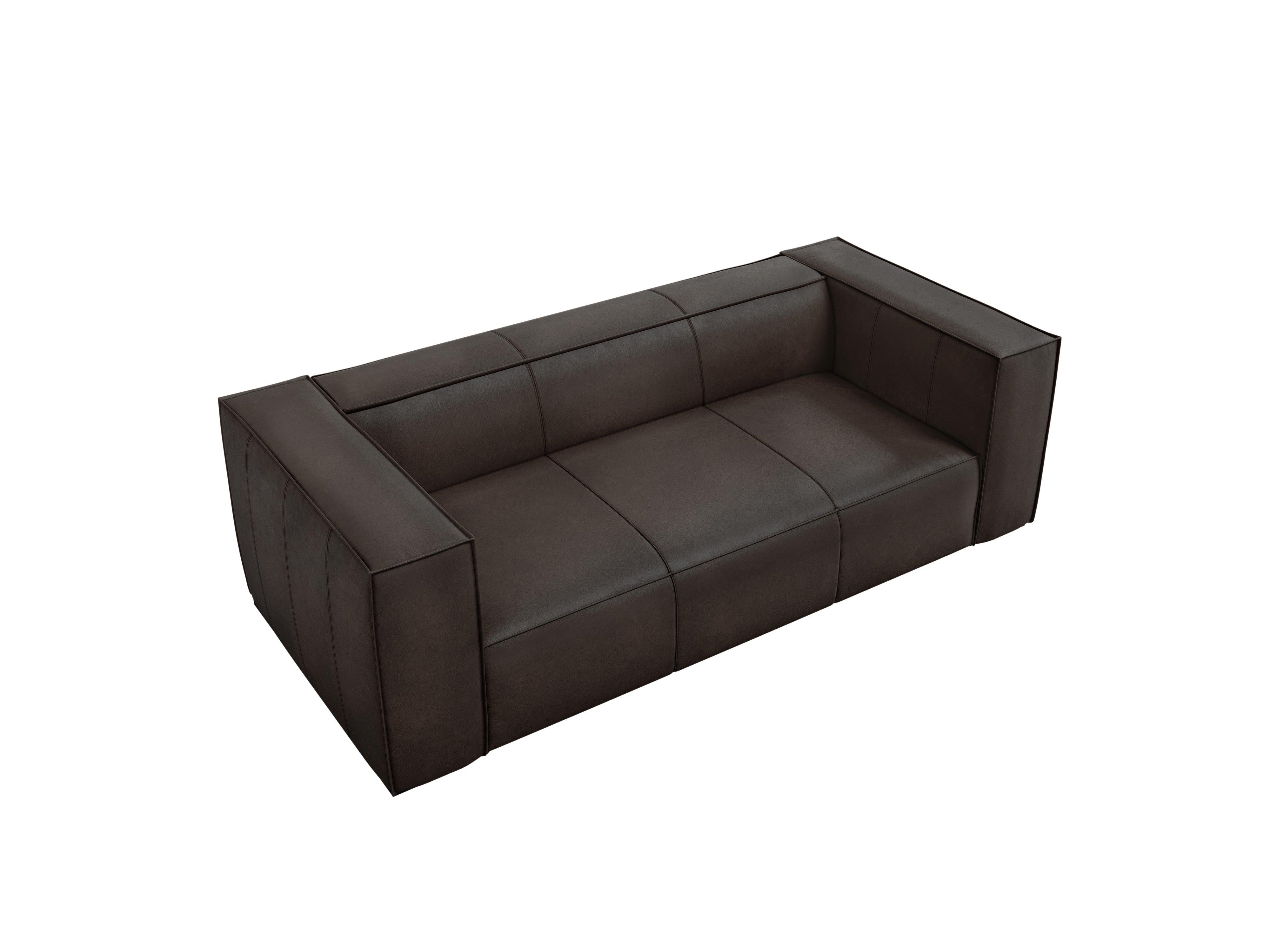 Sofa skórzana 3-osobowa MADAME ciemnobrązowy Windsor & Co Eye on Design