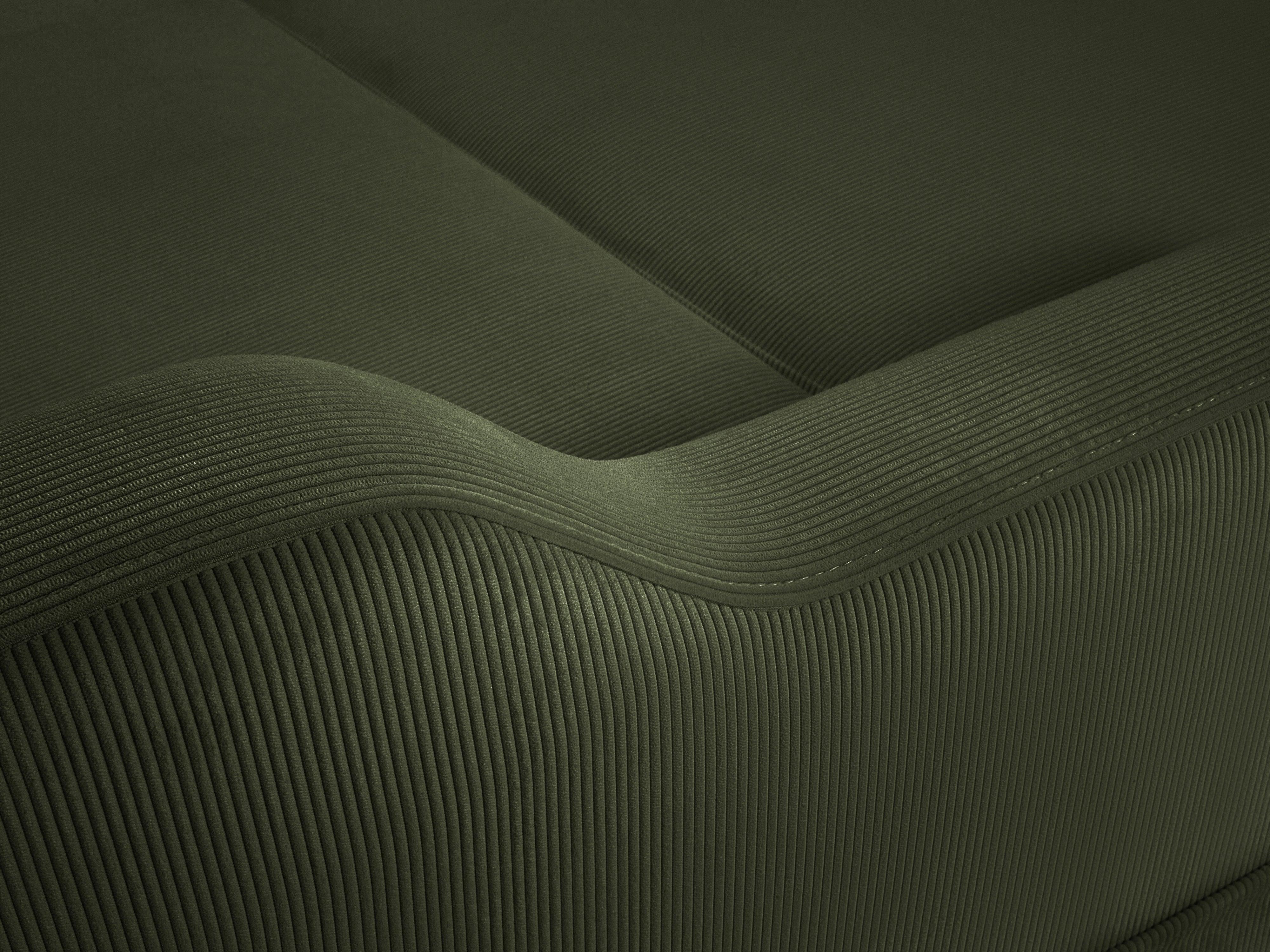 Sofa sztruksowa z funkcją spania ROSE butelkowa zieleń Mazzini Sofas Eye on Design