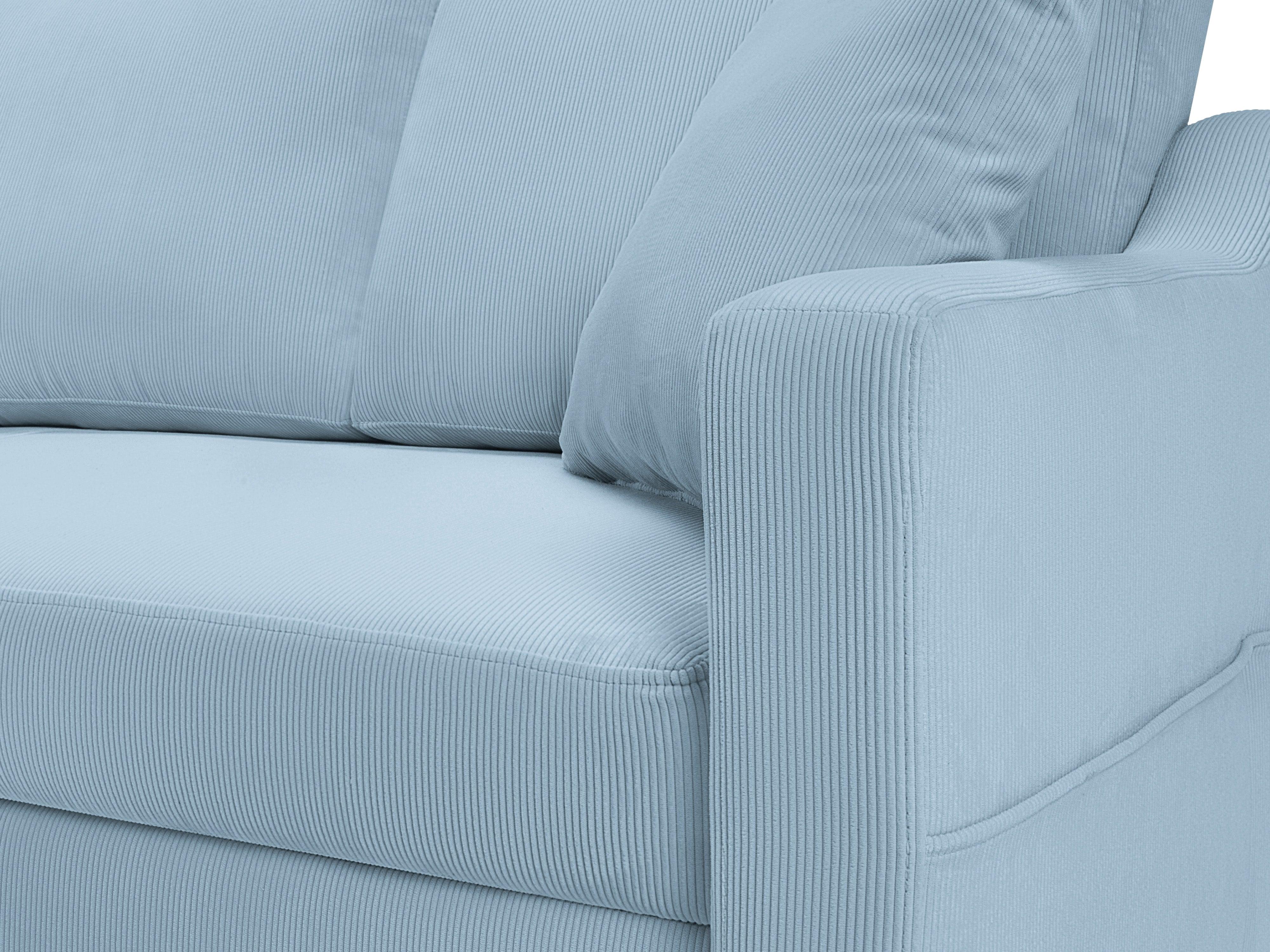 Sofa sztruksowa z funkcją spania ROSE jasnoniebieski Mazzini Sofas Eye on Design