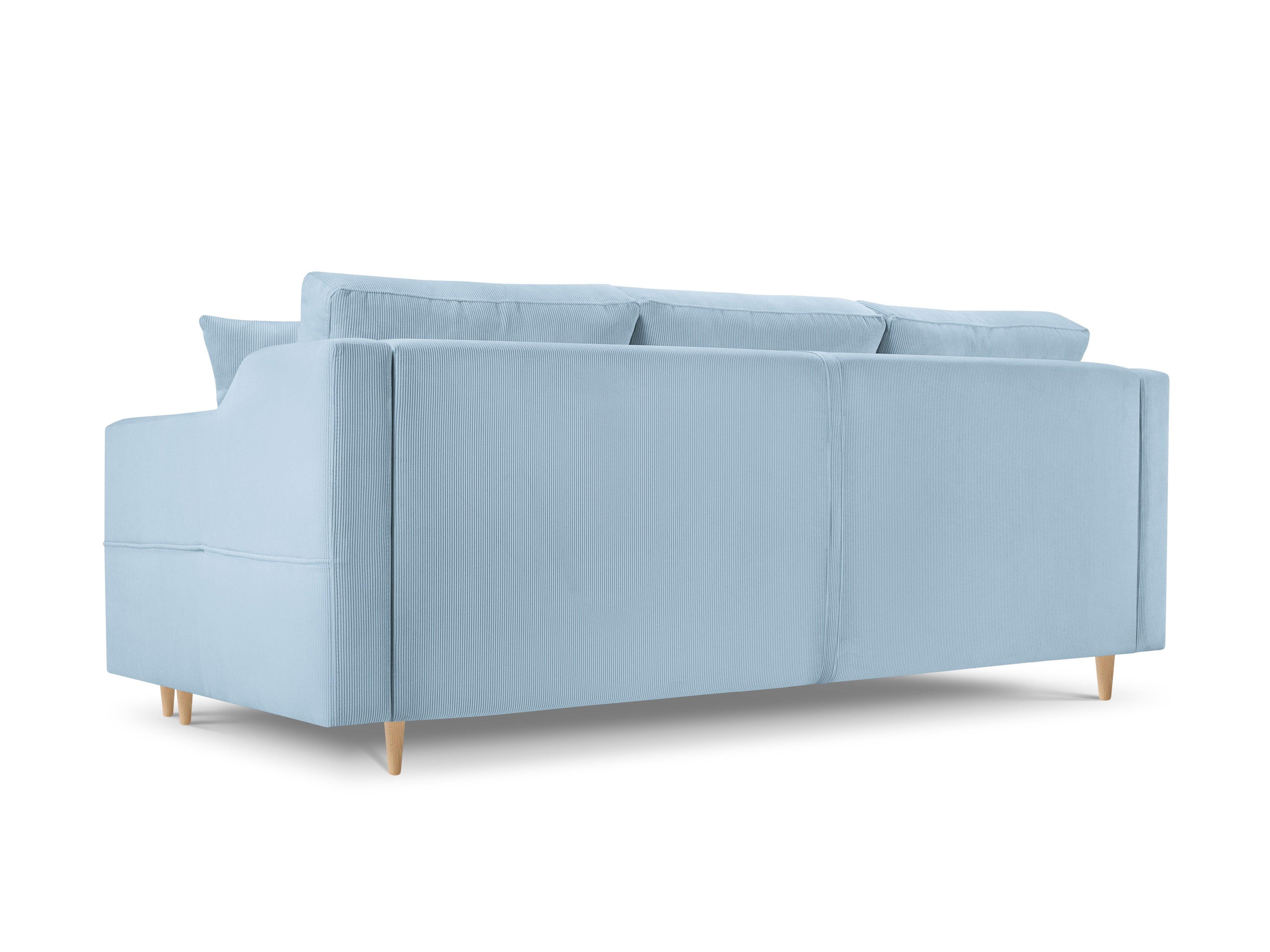 Sofa sztruksowa z funkcją spania ROSE jasnoniebieski Mazzini Sofas Eye on Design