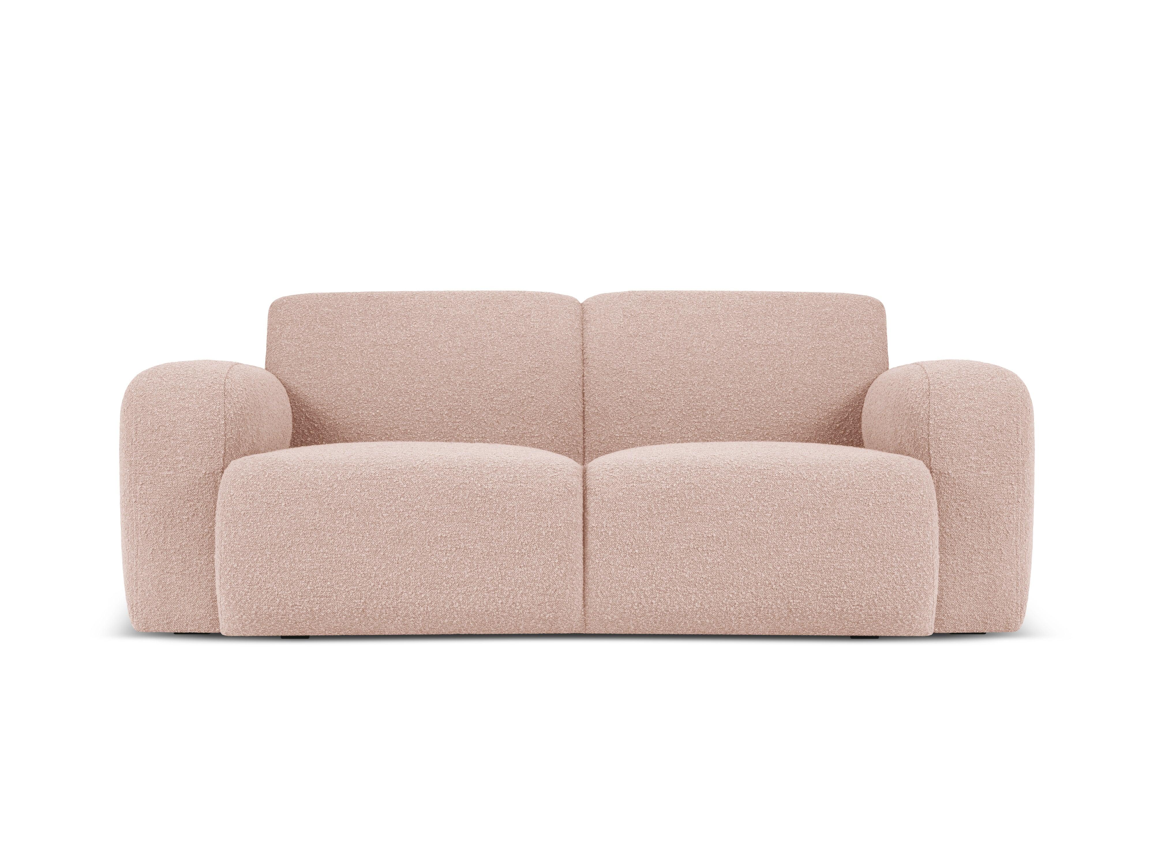 Sofa w tkaninie boucle 2-osobowa LOLA różowy Windsor & Co Eye on Design