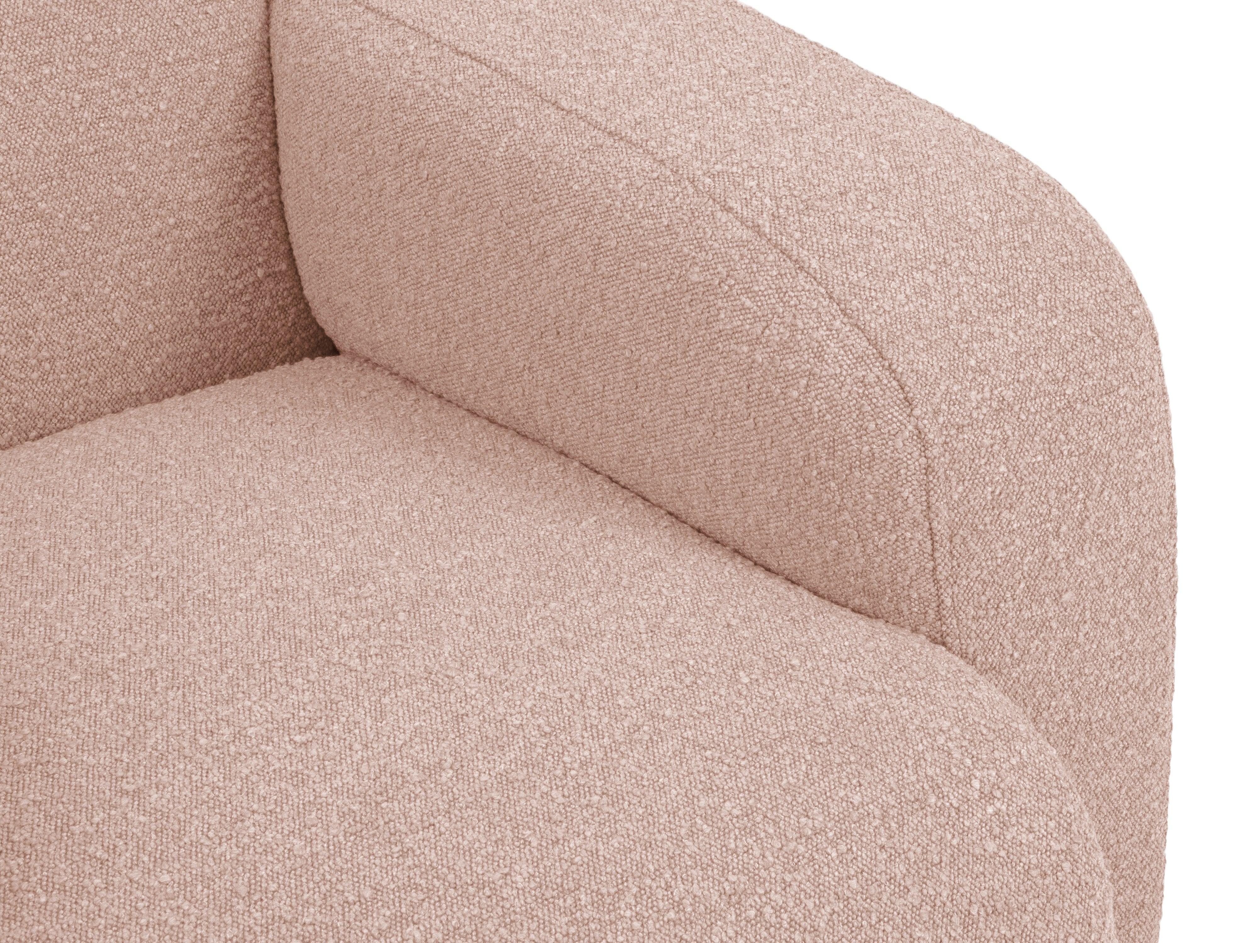 Sofa w tkaninie boucle 3-osobowa LOLA różowy Windsor & Co Eye on Design