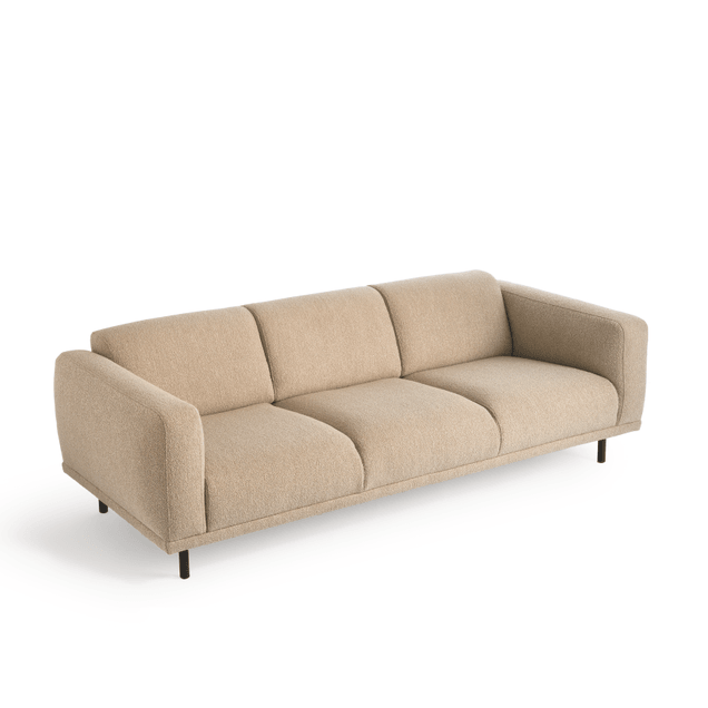 Sofa w tkaninie boucle 3-osobowa TEDDY beżowy Pols Potten Eye on Design