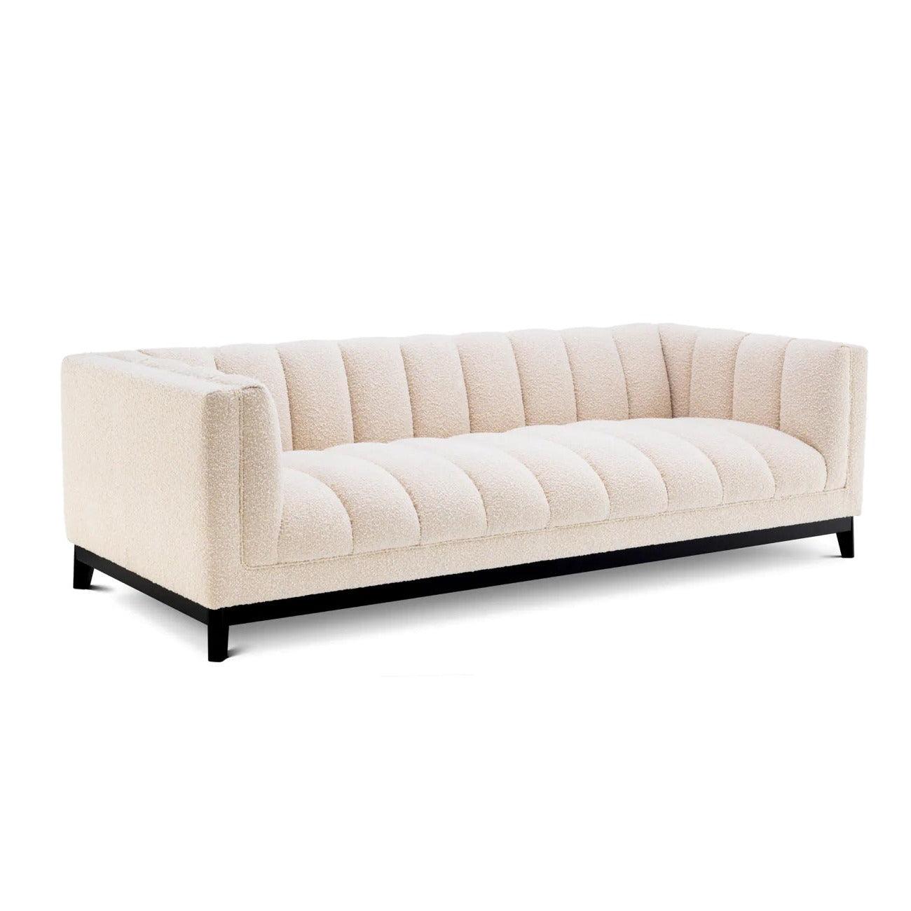 Sofa w tkaninie boucle DITMAR kremowy Eichholtz Eye on Design