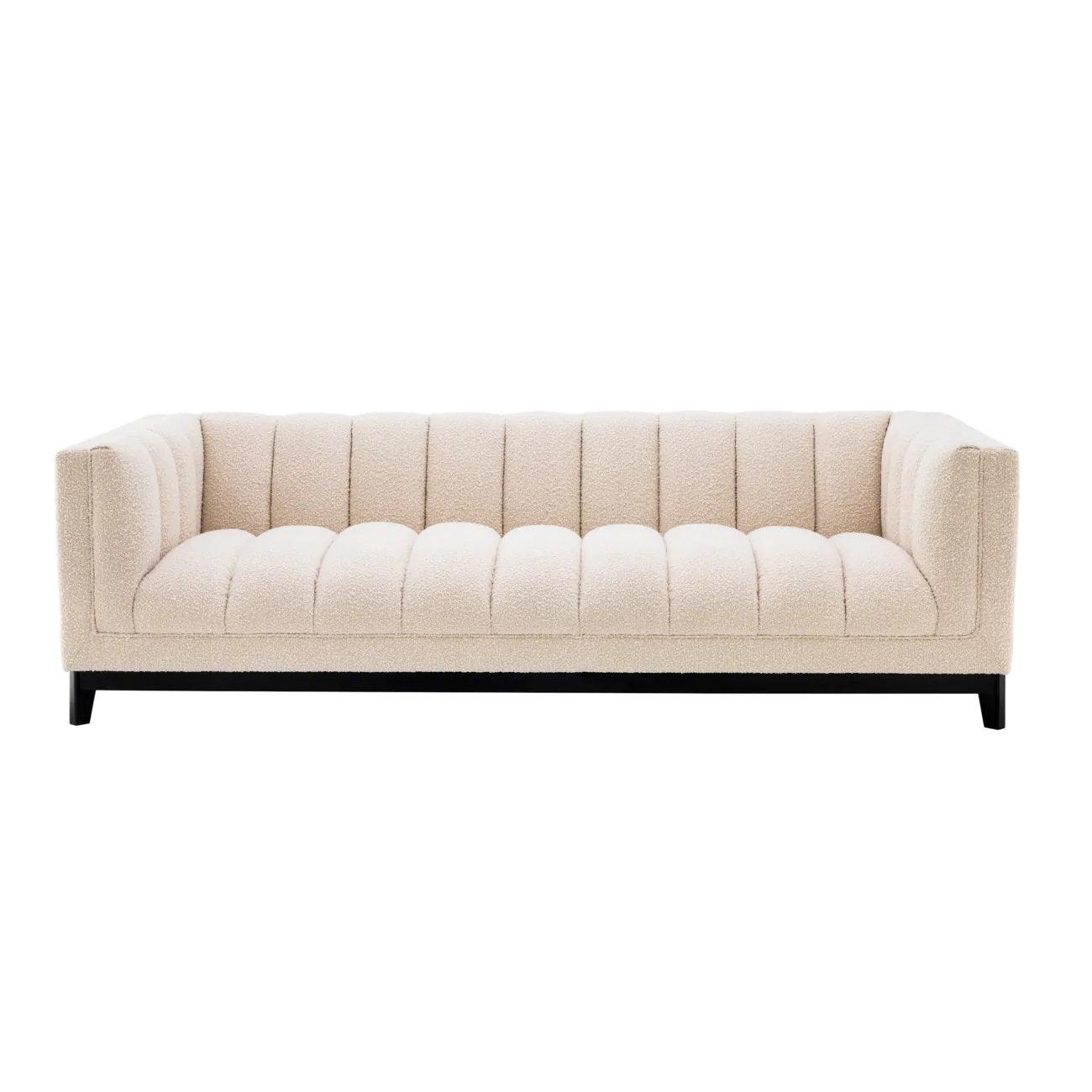 Sofa w tkaninie boucle DITMAR kremowy Eichholtz Eye on Design