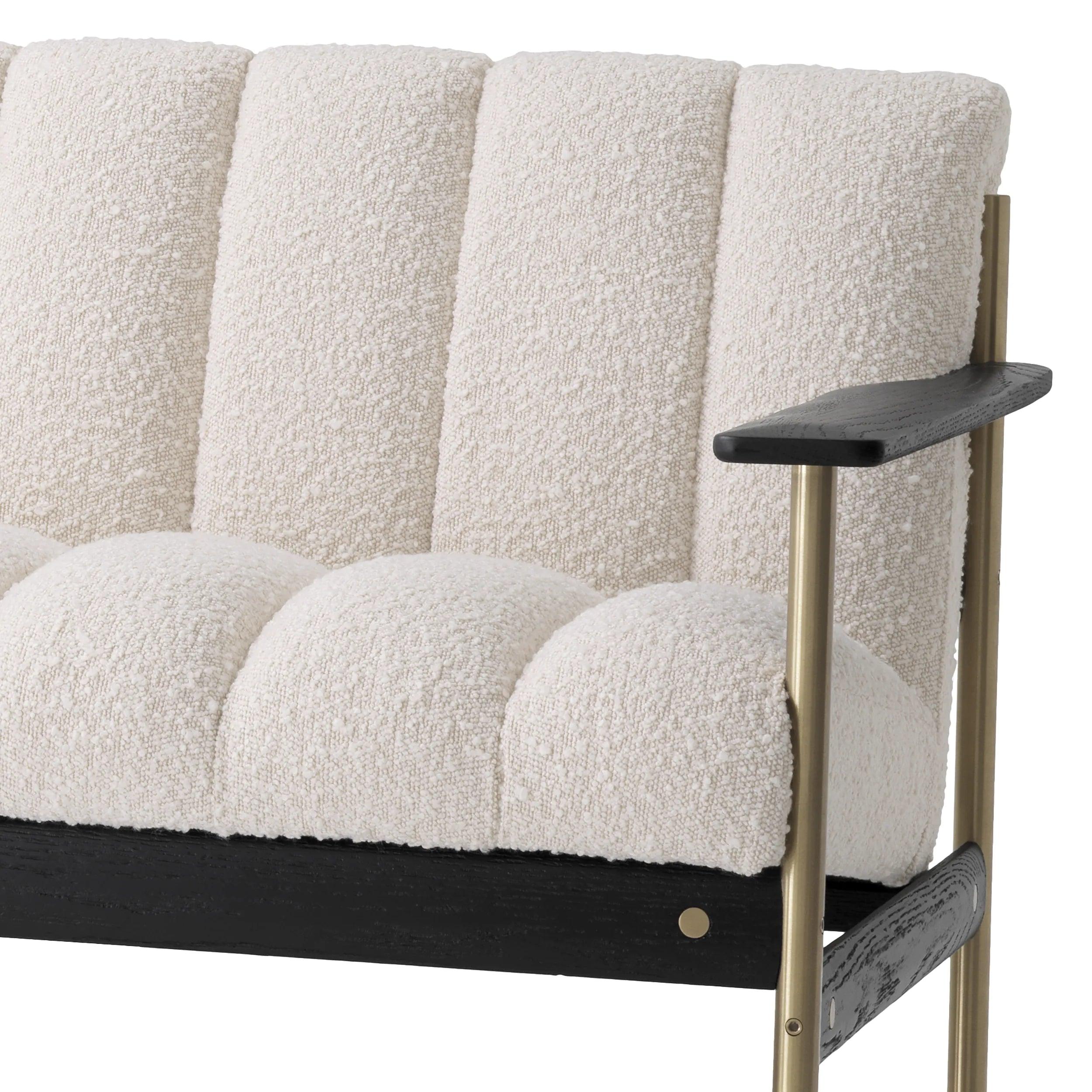 Sofa w tkaninie boucle ELAN kremowy Eichholtz Eye on Design