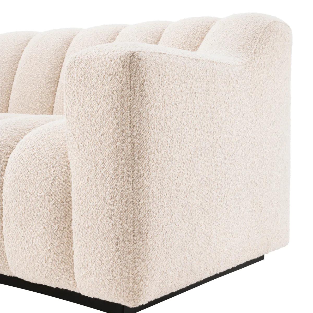 Sofa w tkaninie boucle KELLY kremowy Eichholtz Eye on Design