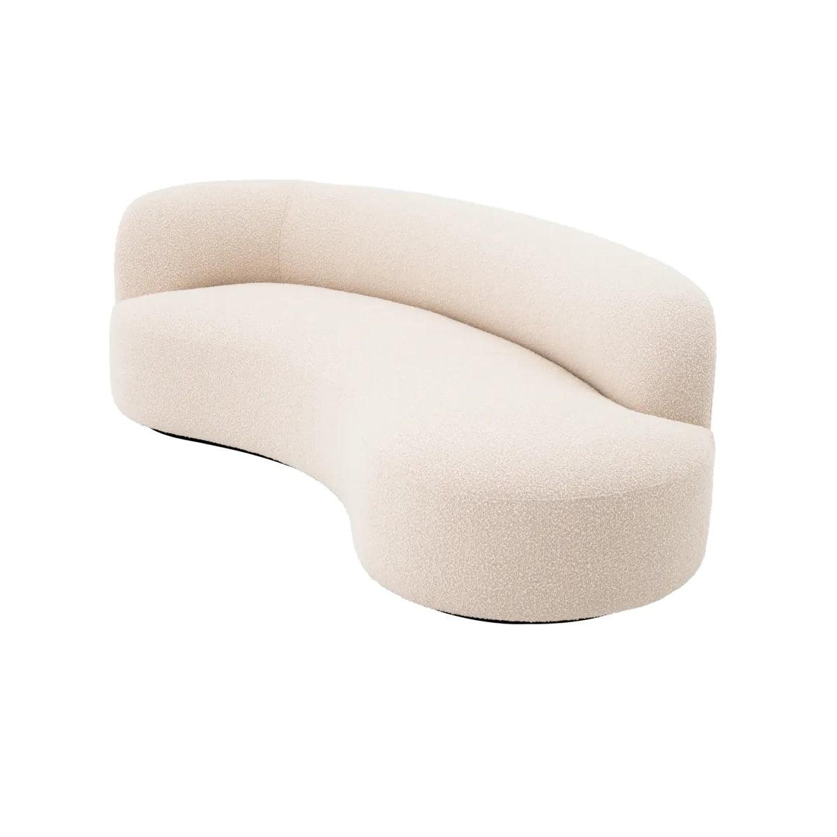 Sofa w tkaninie boucle MORTEN kremowy Eichholtz Eye on Design