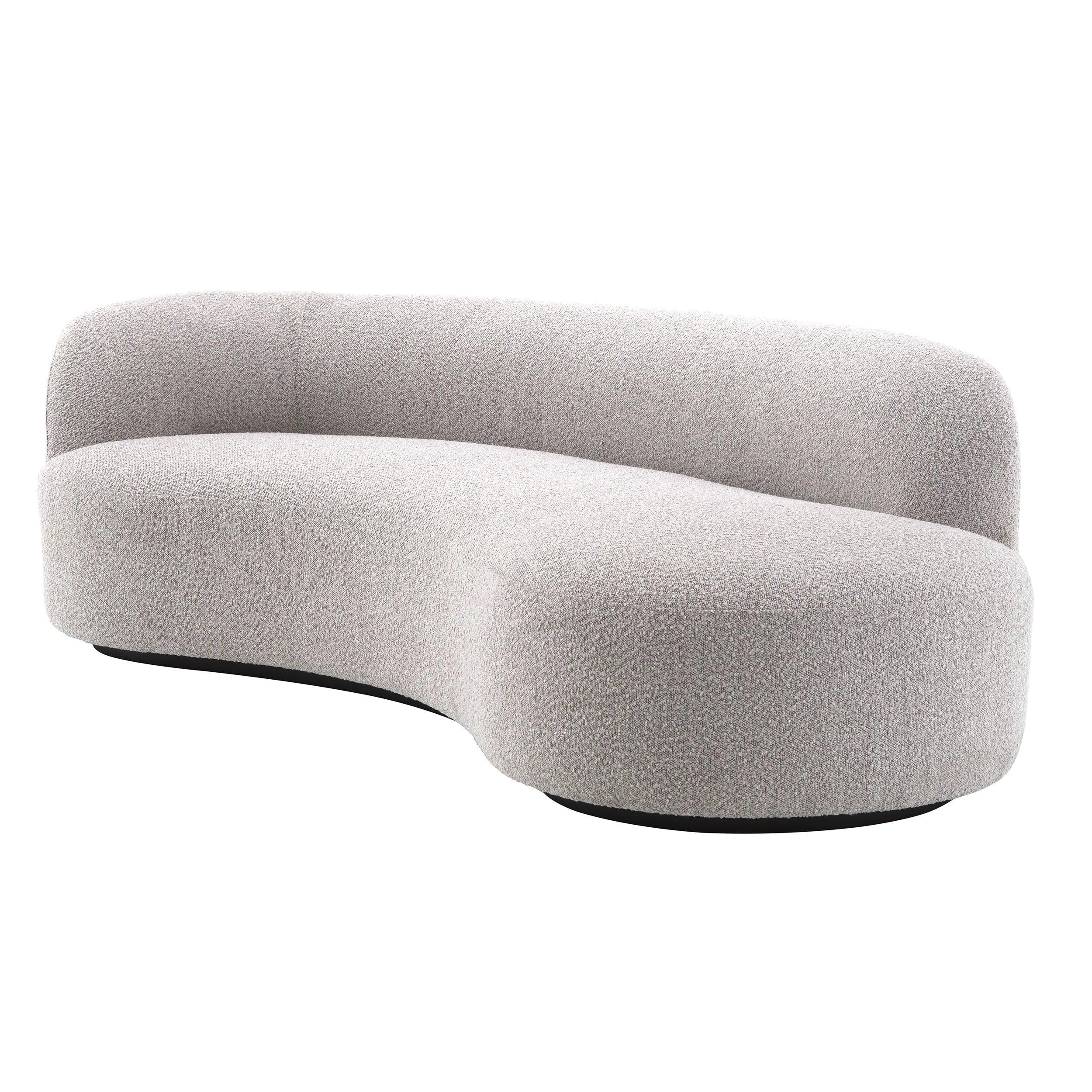 Sofa w tkaninie boucle MORTEN szary Eichholtz Eye on Design