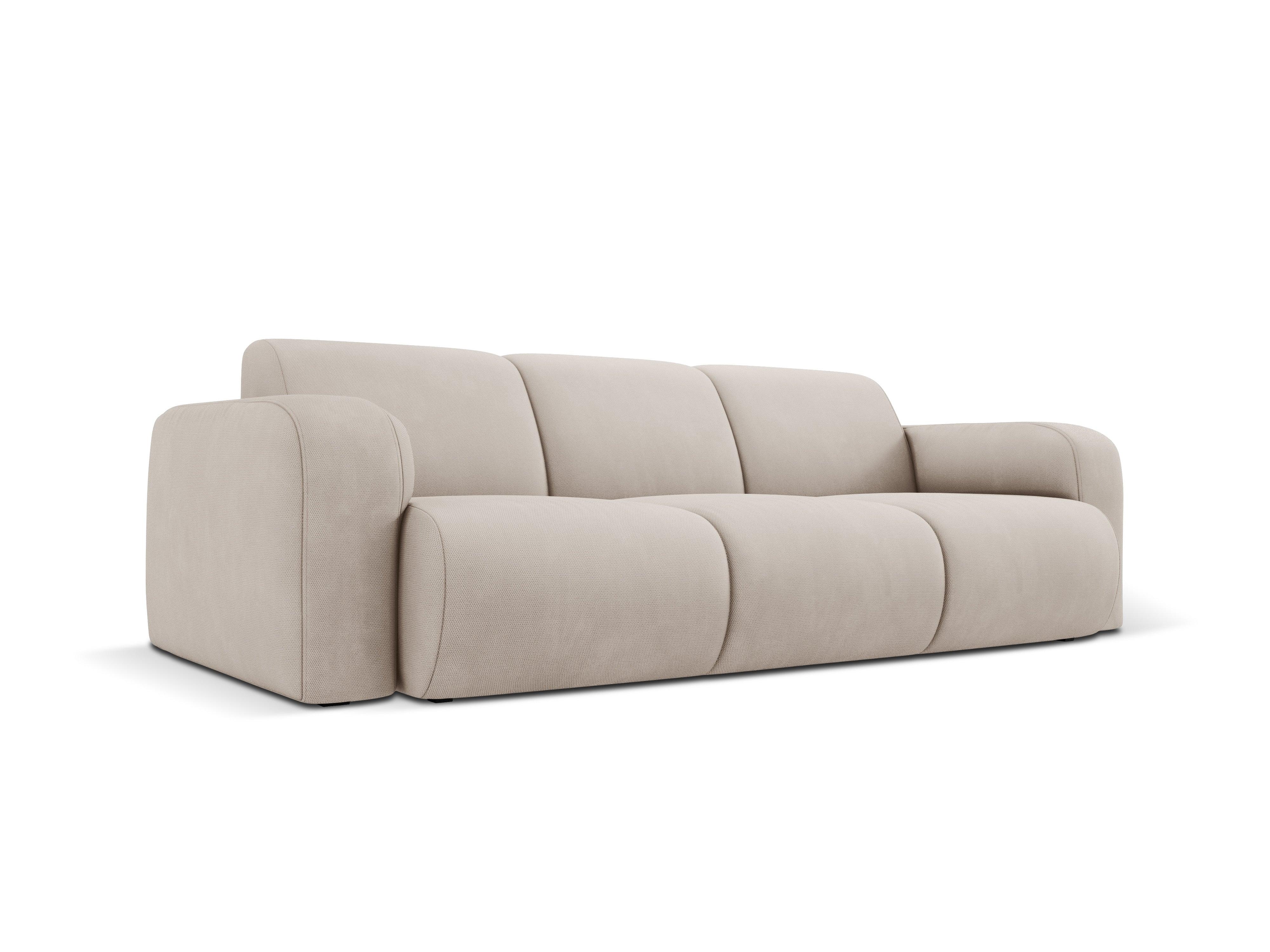 Sofa w tkaninie chenillowej 3-osobowa LOLA beżowy Windsor & Co Eye on Design