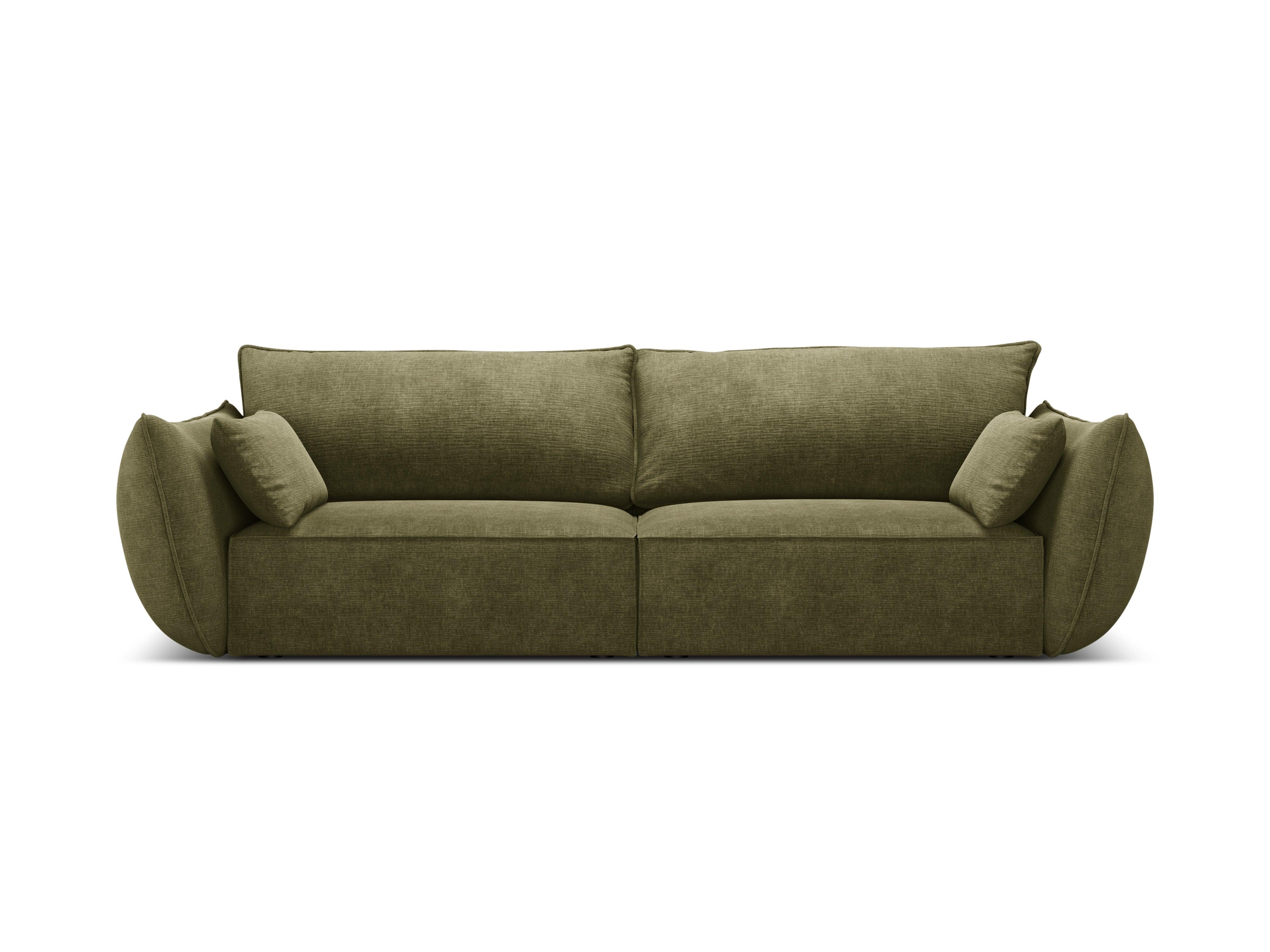 Sofa w tkaninie szenilowej 3-osobowa VANDA zielony Mazzini Sofas Eye on Design