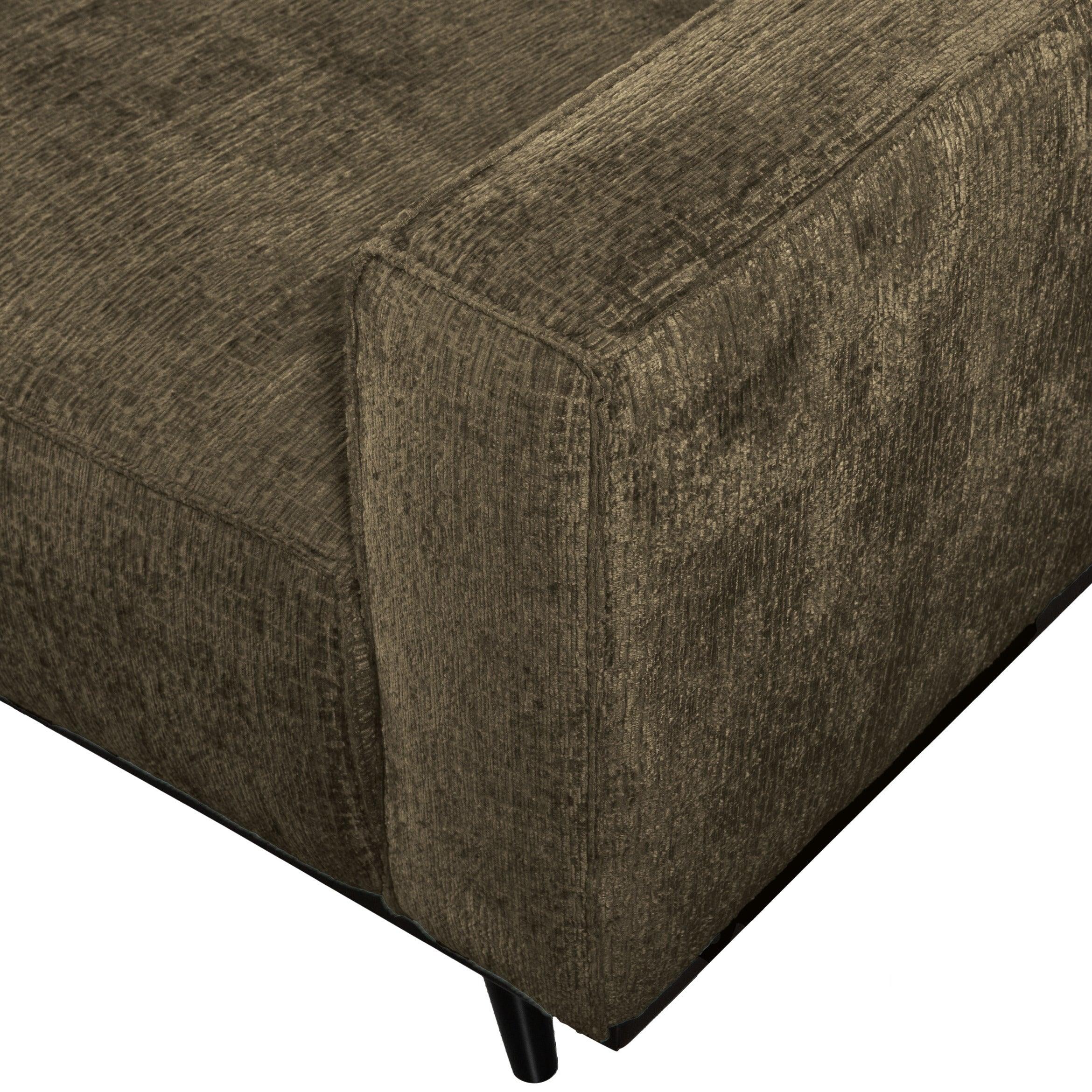 Sofa welurowa 3-osobowa STATEMENT STRUCTURE ciemnozielony Be Pure Eye on Design