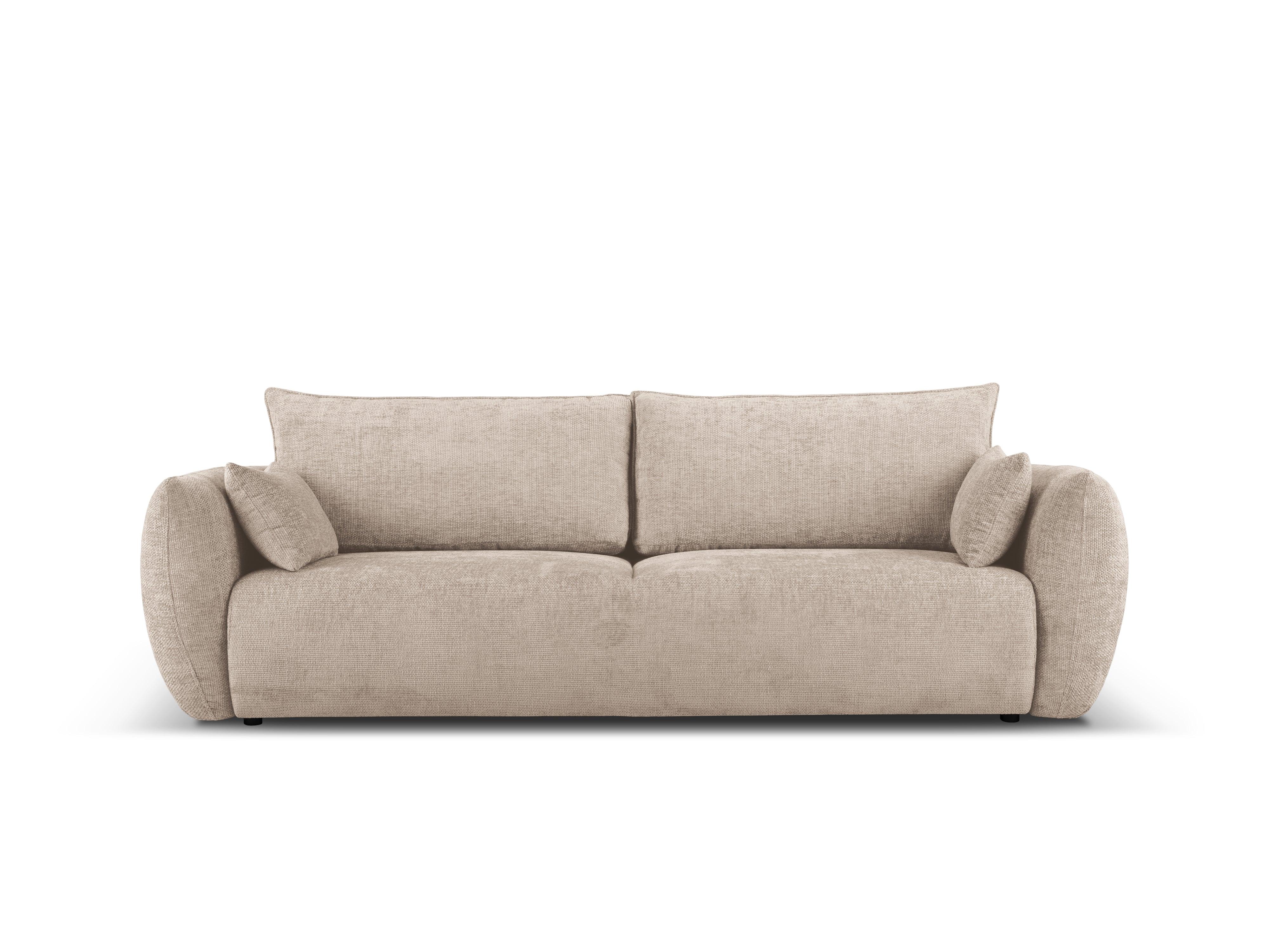 Sofa z funkcją spania MATERA beżowy szenil Cosmopolitan Design Eye on Design