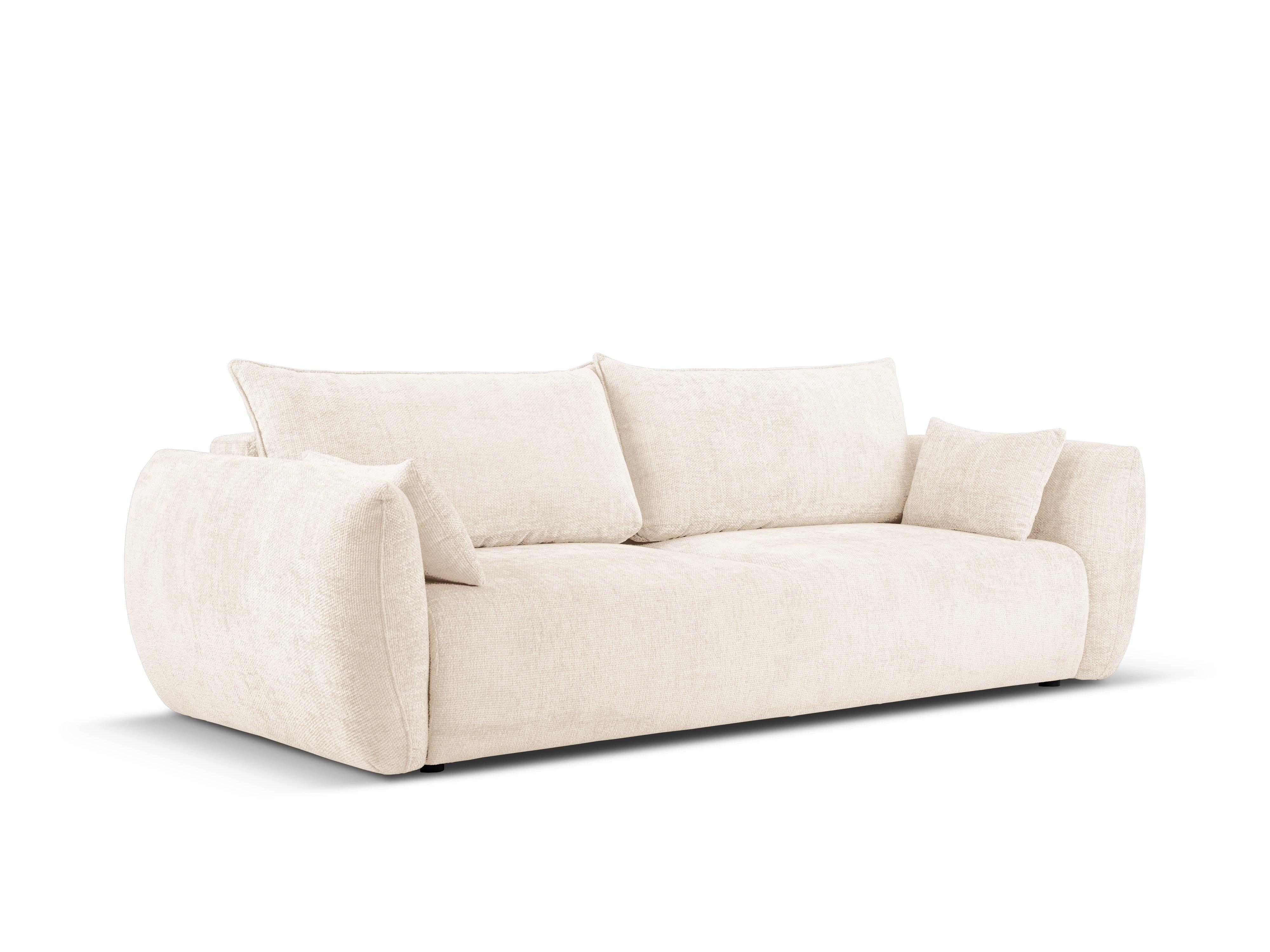 Sofa z funkcją spania MATERA jasnobeżowy szenil Cosmopolitan Design Eye on Design