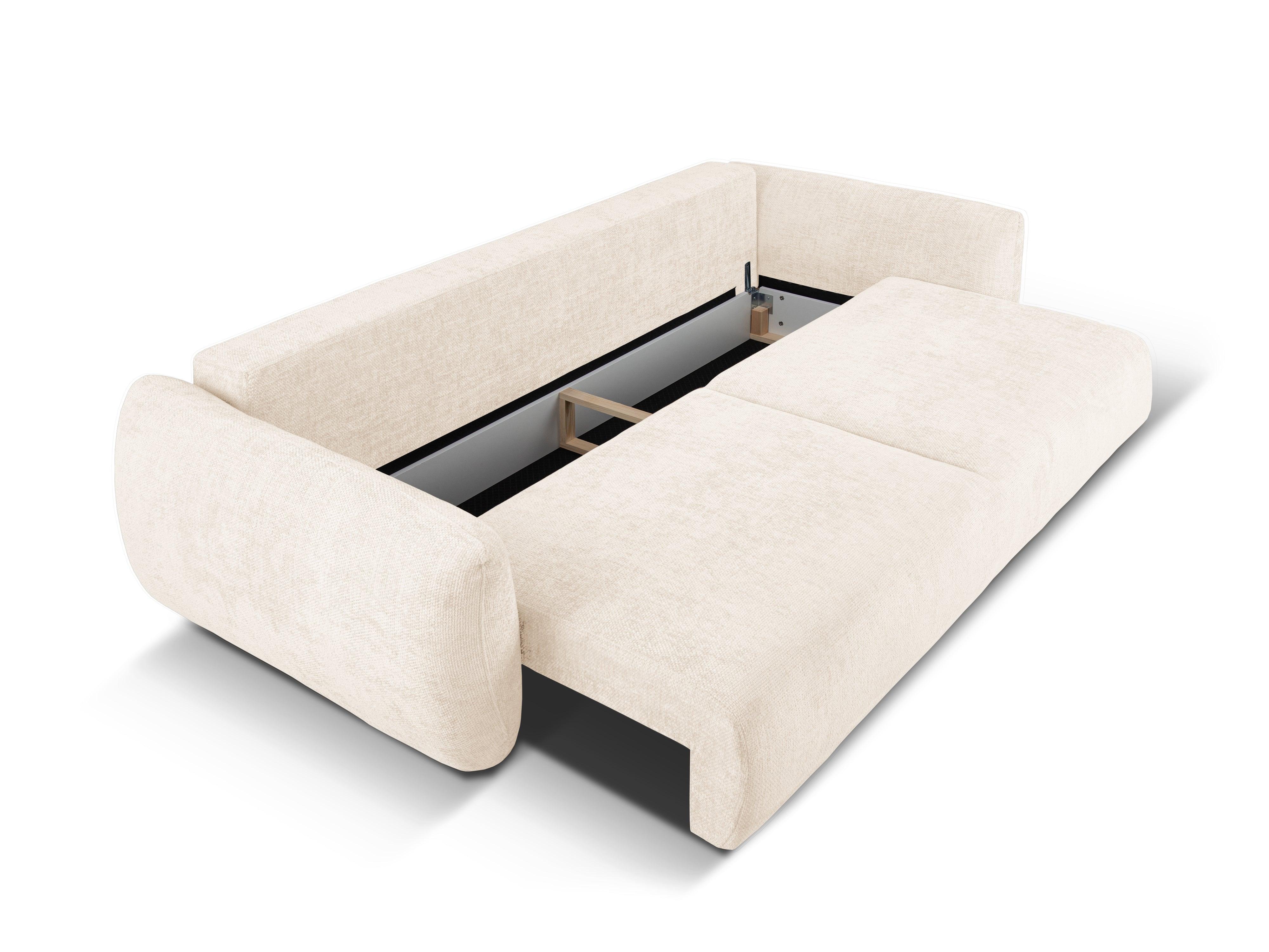 Sofa z funkcją spania MATERA jasnobeżowy szenil Cosmopolitan Design Eye on Design