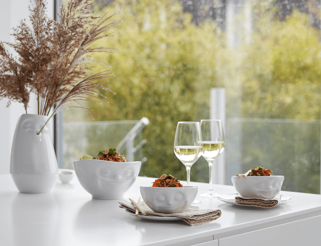 Średnia miseczka HAPPY biały 58products Eye on Design