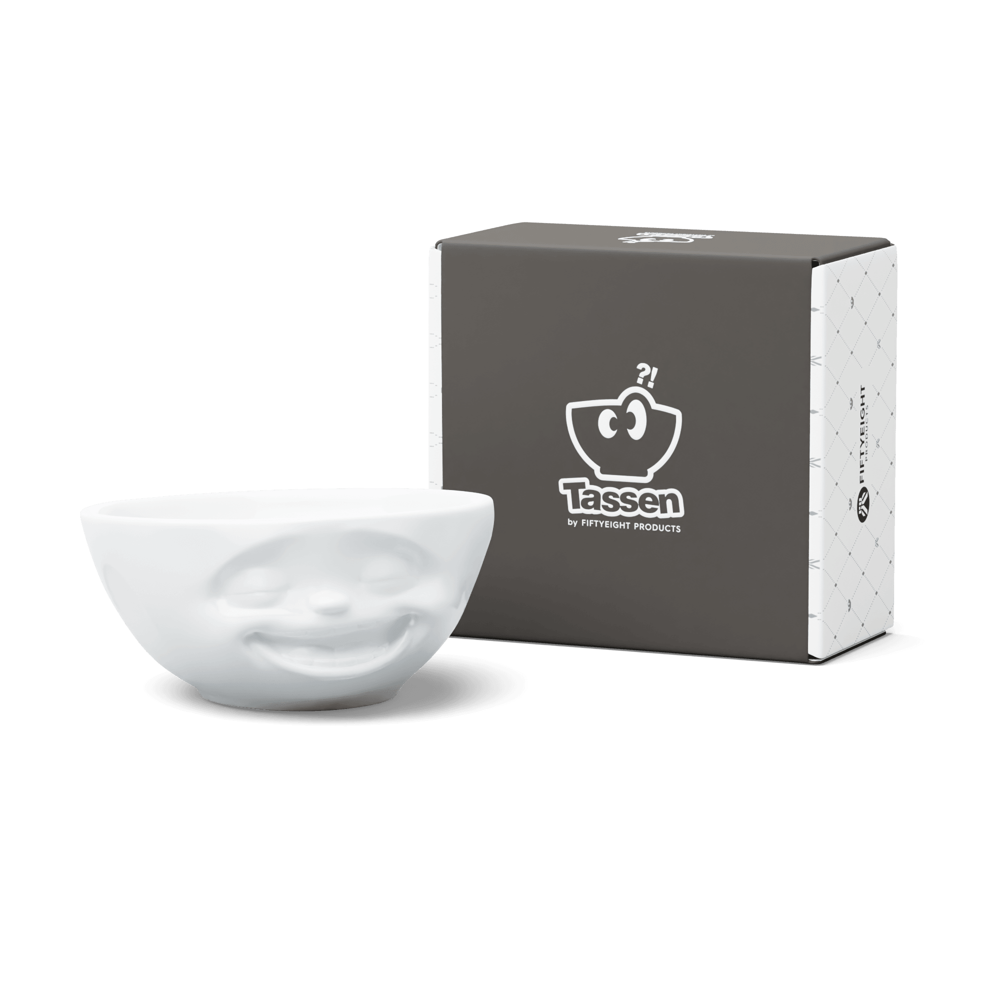 Średnia miseczka LAUGHING biały 58products Eye on Design