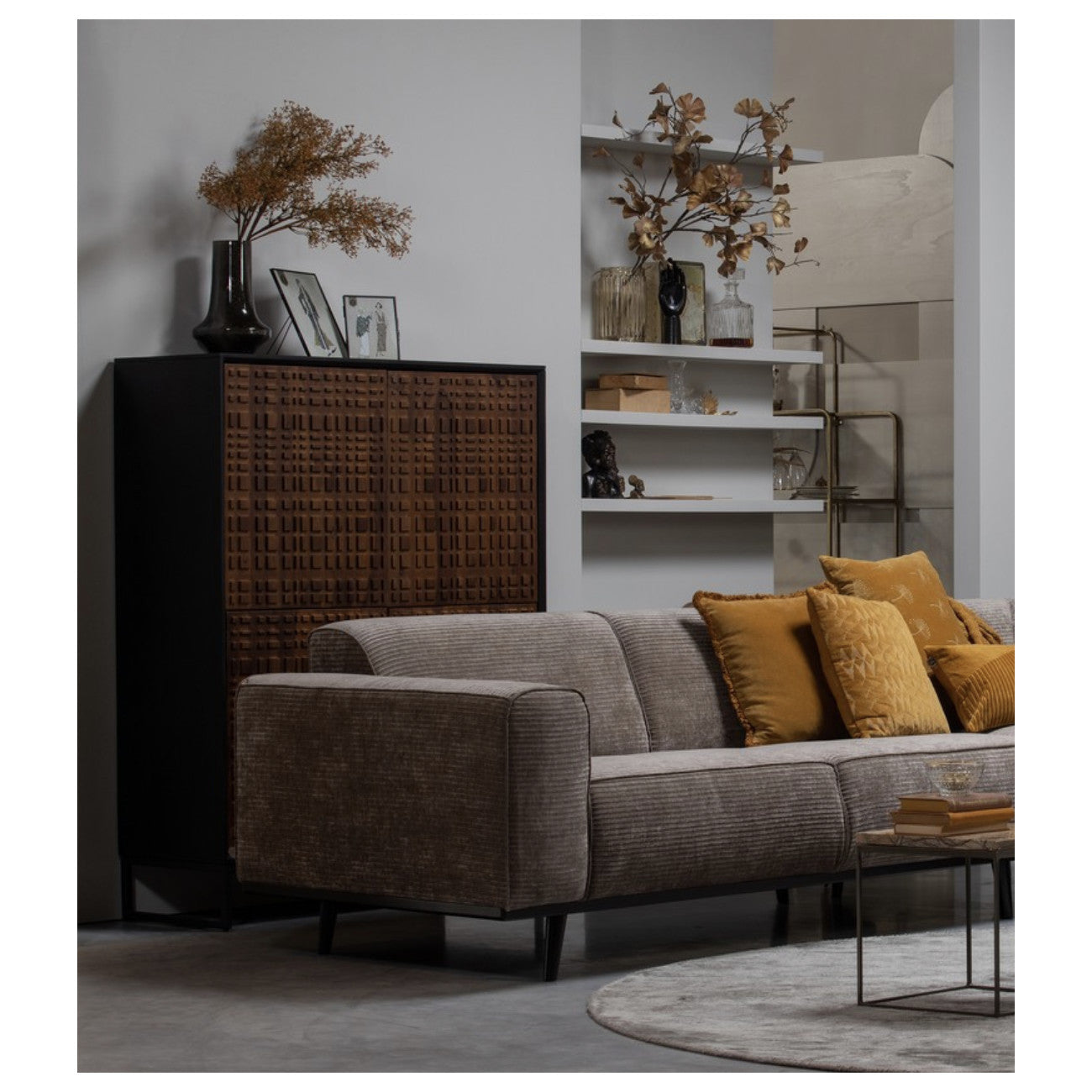 3-Seater Sofa STATEMENT Beige Mélange