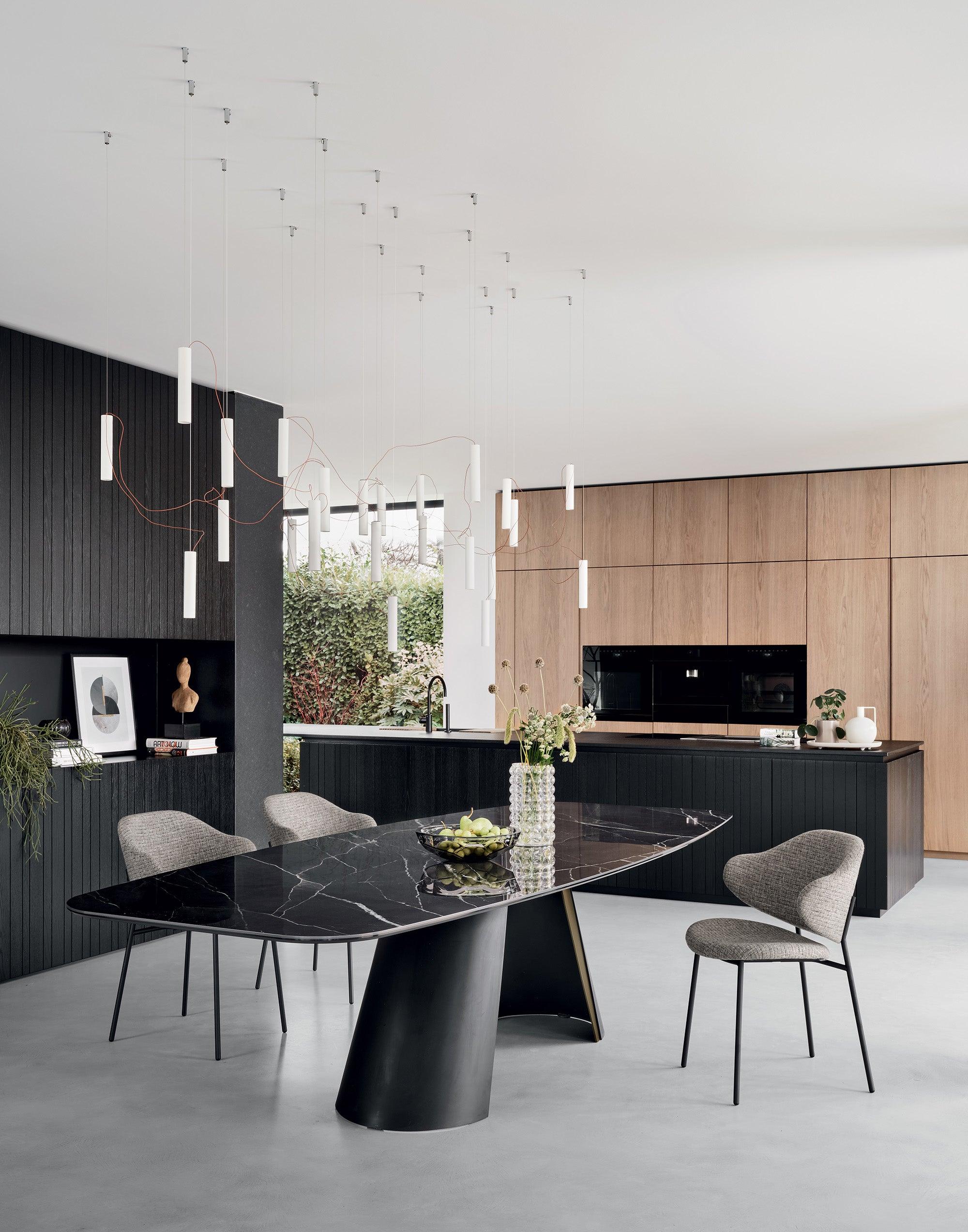 Stół APIAN brązowe szkło Calligaris Eye on Design