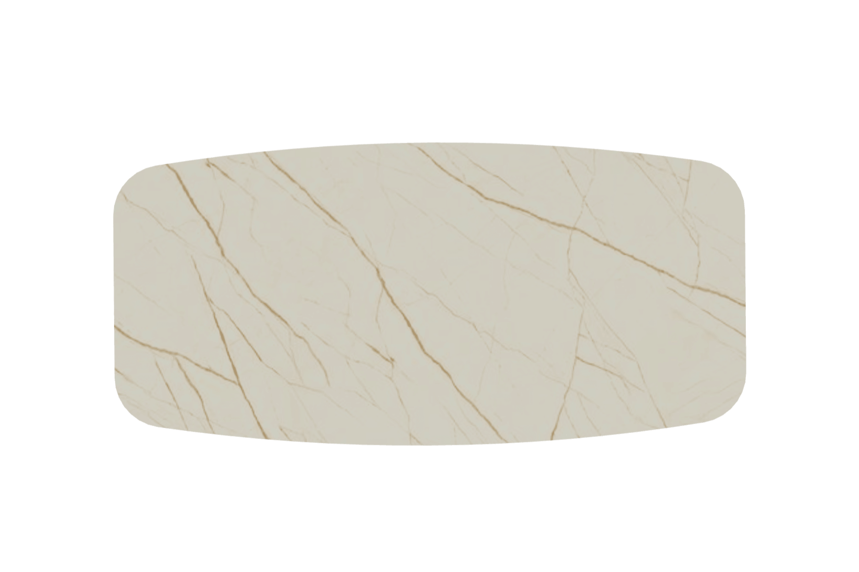 Stół CARTESIO złoty marmur z drewnianą podstawą Calligaris Eye on Design