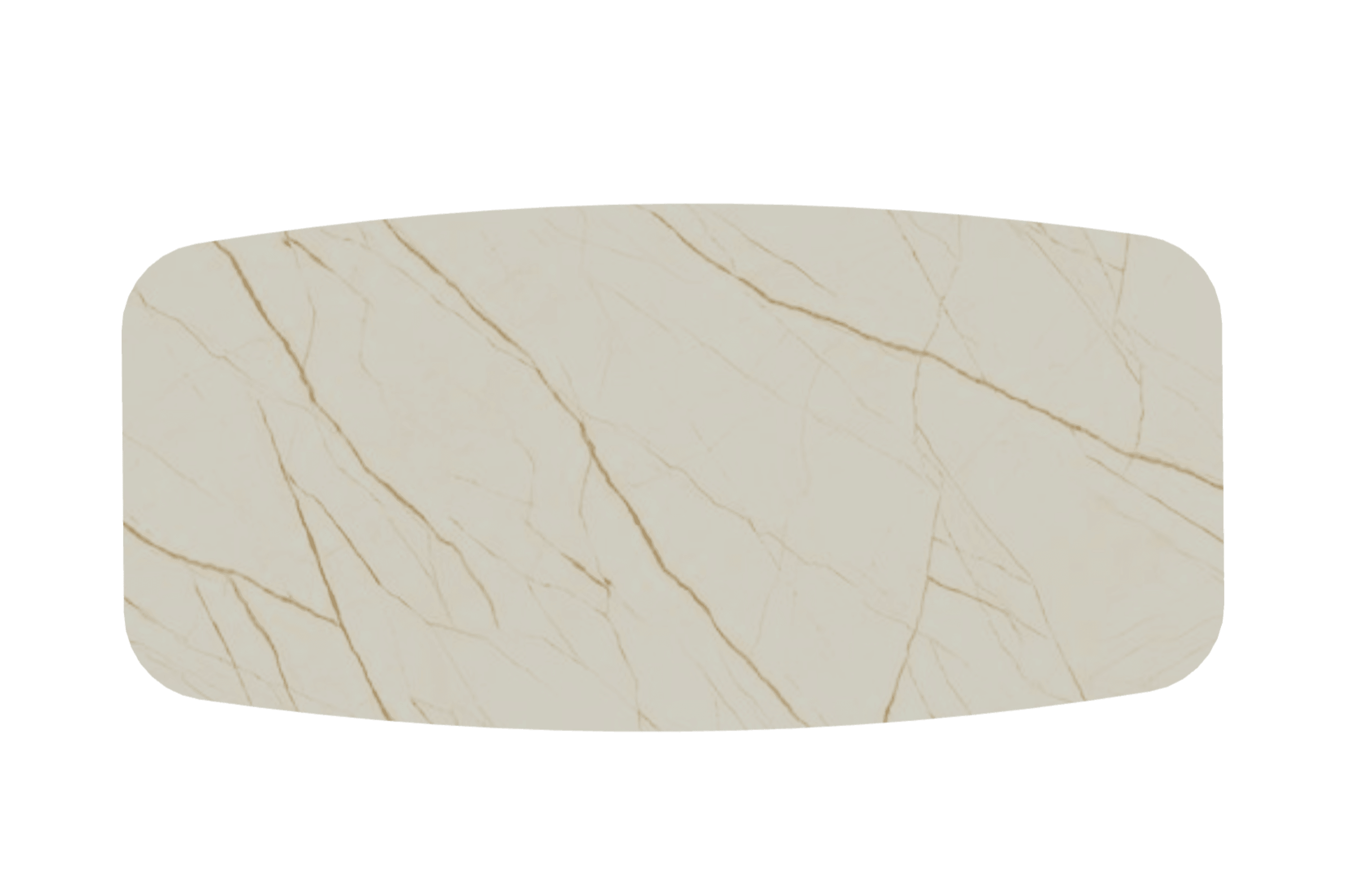 Stół CARTESIO złoty marmur z metalową podstawą Calligaris Eye on Design