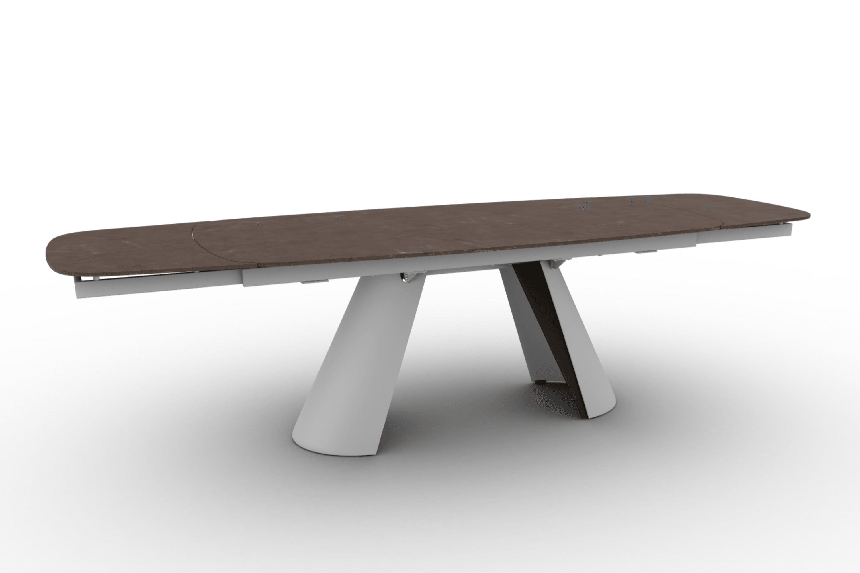 Stół elipsa rozkładany APIAN brązowa ceramika Calligaris Eye on Design