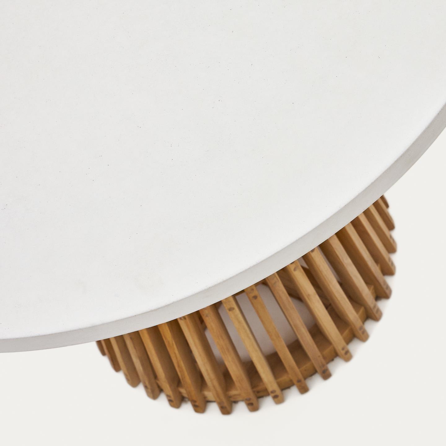 Stół ogrodowy ALCAUFAR biały cement La Forma Eye on Design