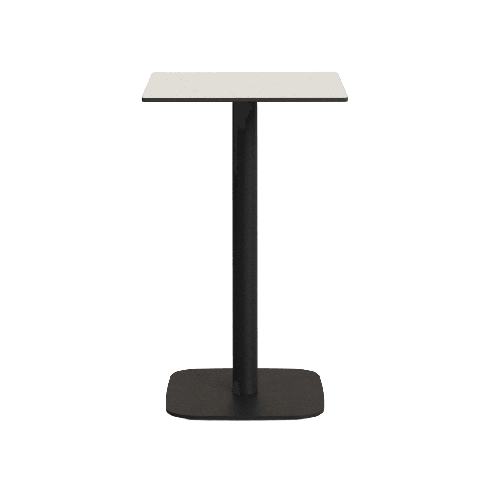 Stół ogrodowy DINA czarna podstawa z białym blatem La Forma 97 cm Eye on Design