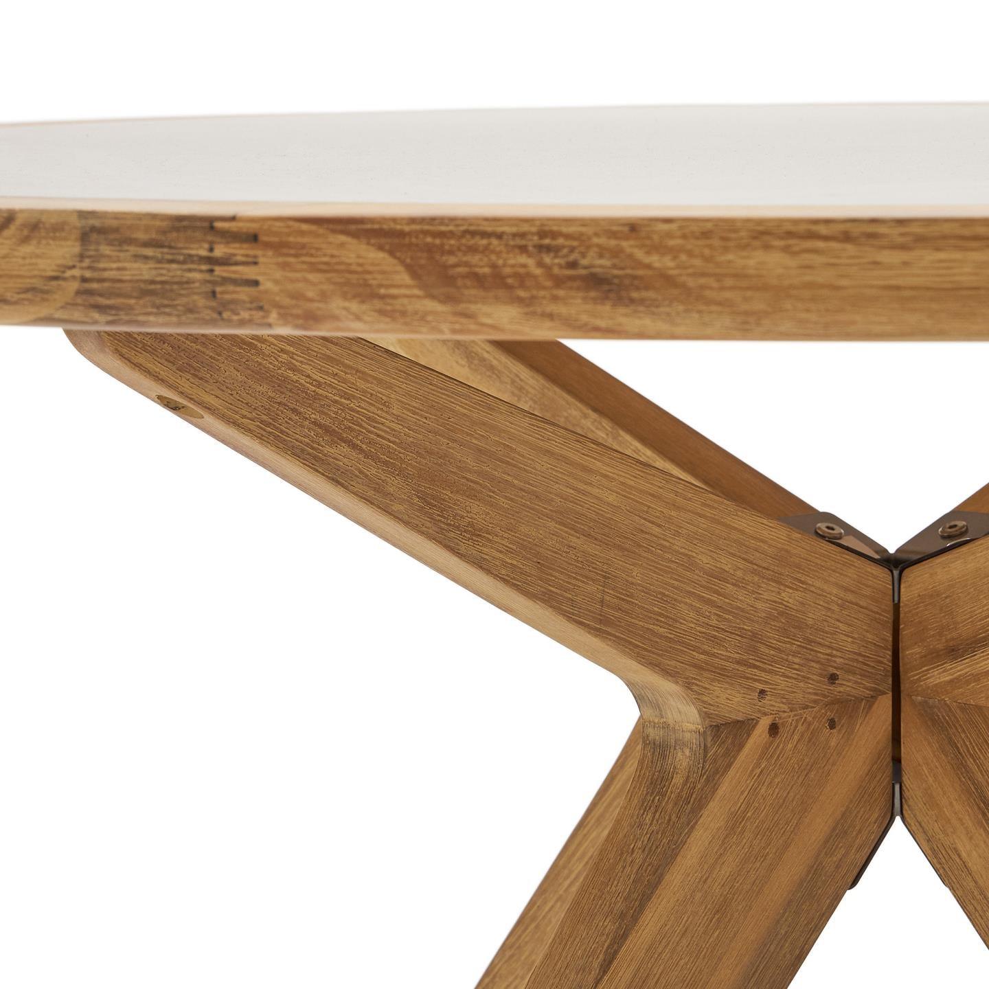 Stół ogrodowy JULIETA polibeton i lite drewno akacjowe La Forma Eye on Design