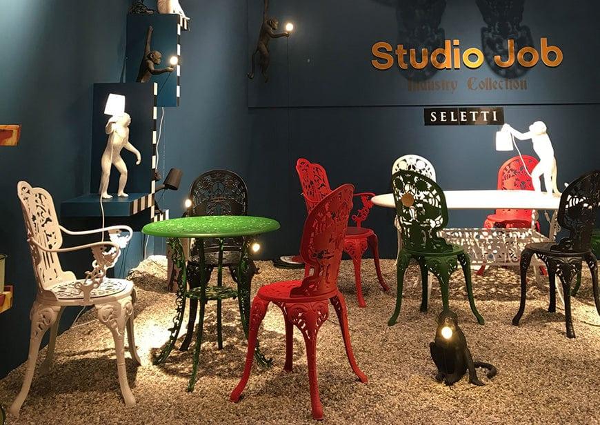 Stół ogrodowy owalny INDUSTRY niebieski Seletti Eye on Design