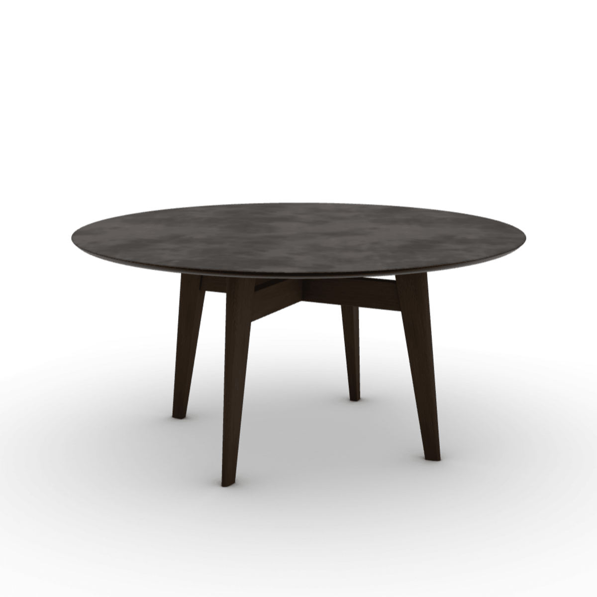 Stół okrągły ABREY ciemnoszara ceramika do jadalni – Calligaris