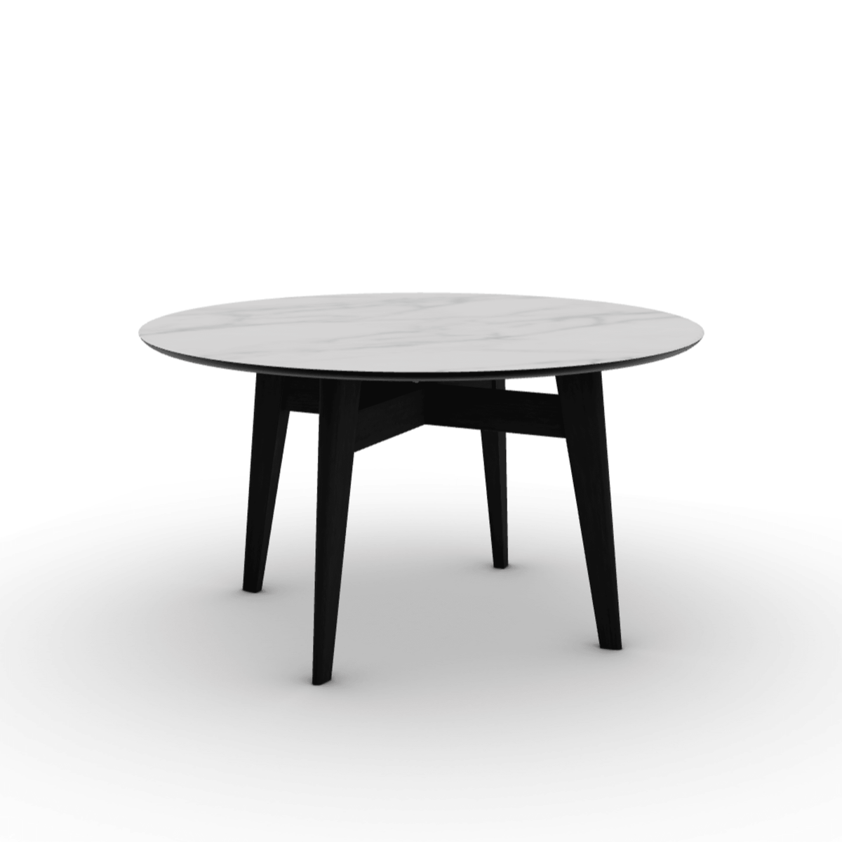 Stół okrągły ABREY kremowy marmur – Calligaris