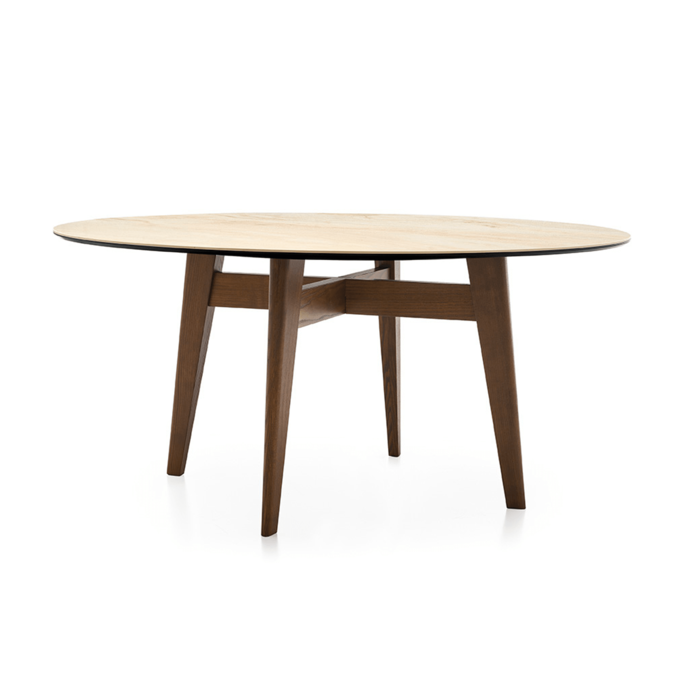 Stół okrągły ABREY piaskowy marmur – Calligaris