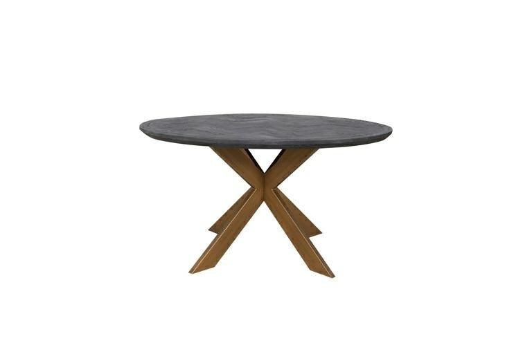 Stół okrągły BLACKBONE mosiężny Richmond Interiors Eye on Design