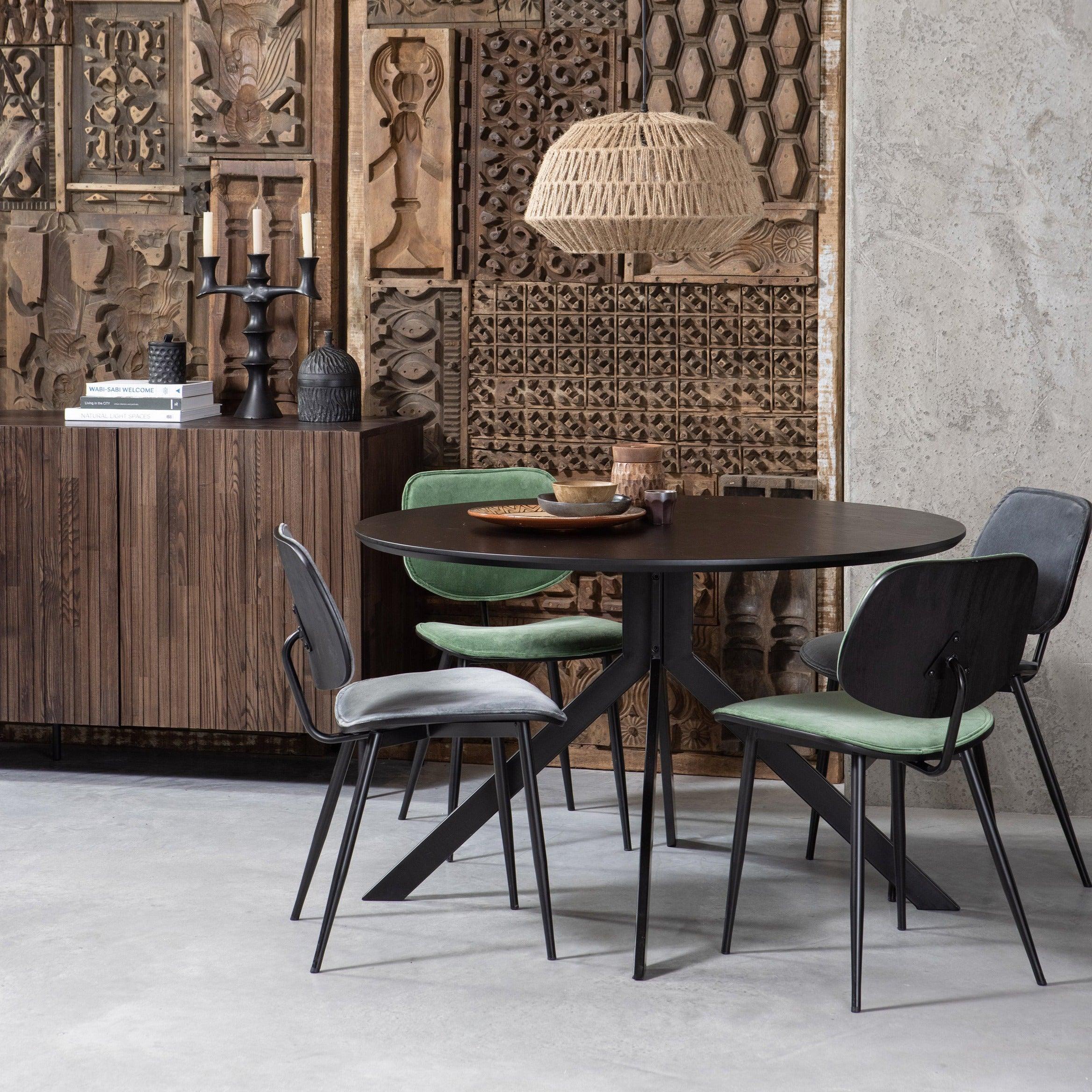 Stół okrągły BRUNO czarny Woood Exclusive Eye on Design