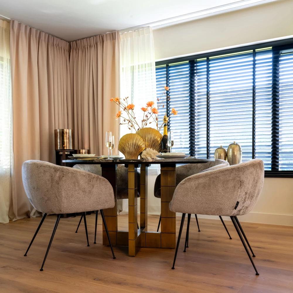 Stół okrągły COLLADA czarny marmur Richmond Interiors Eye on Design