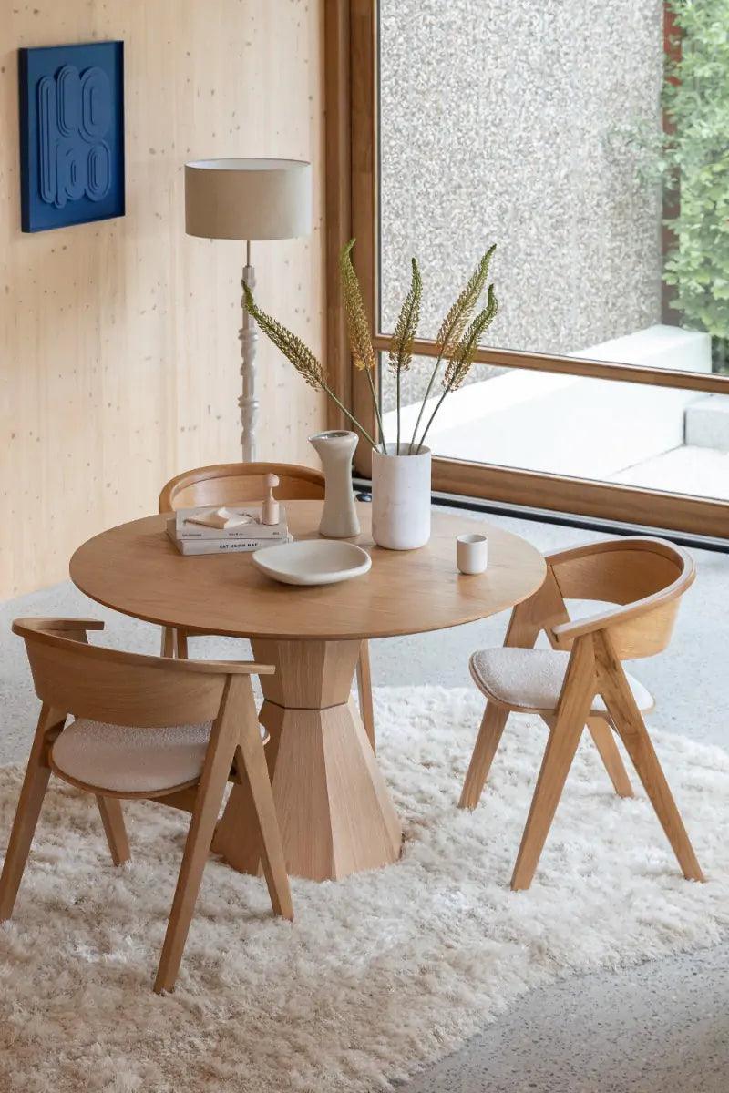 Stół okrągły LOTUS drewniany Zuiver Eye on Design