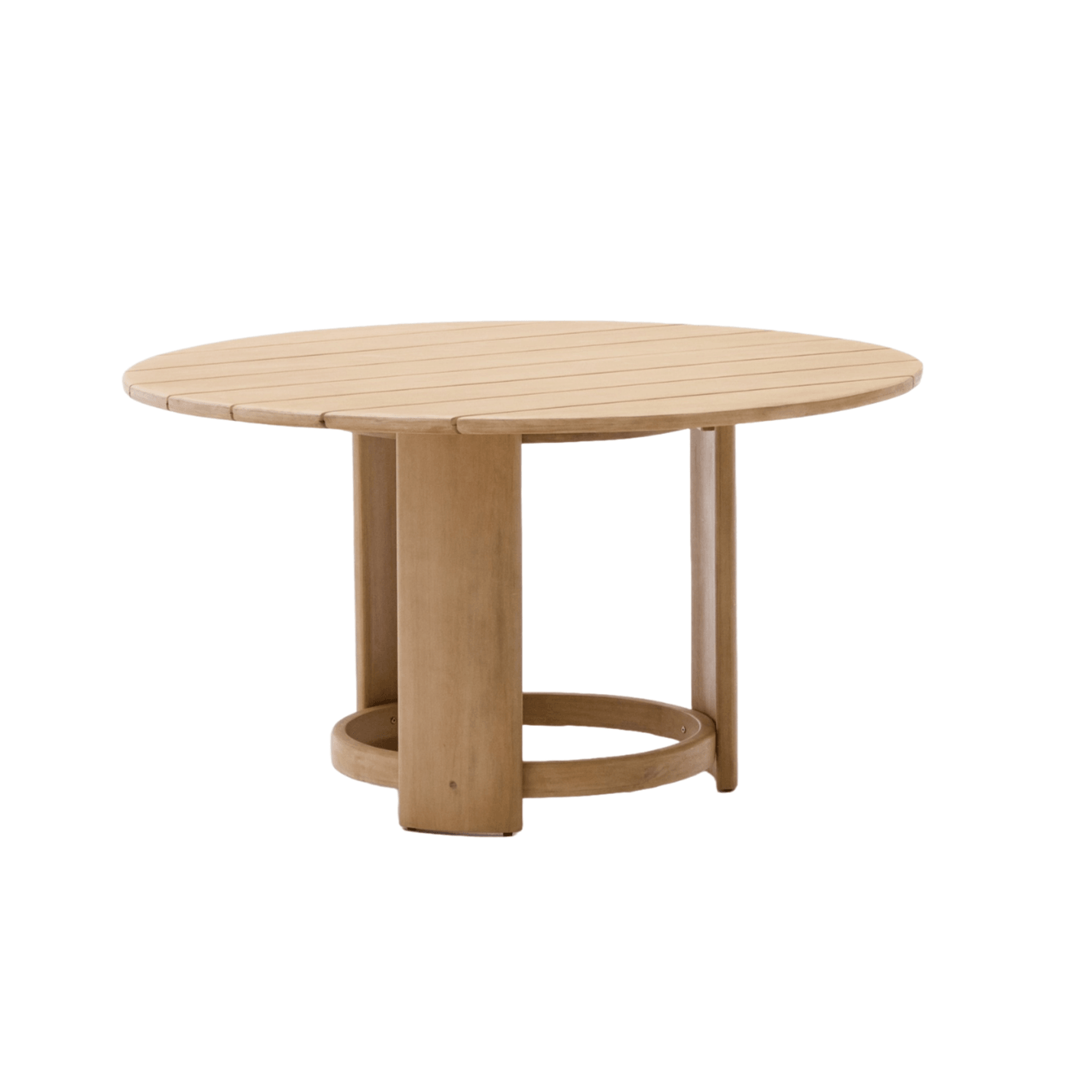 Stół okrągły XORIGUER drewno eukaliptusowe La Forma Eye on Design