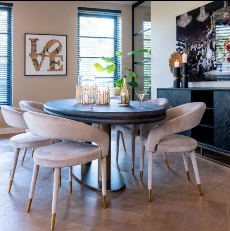 Stół owalny MACARON mosiądz Richmond Interiors Eye on Design