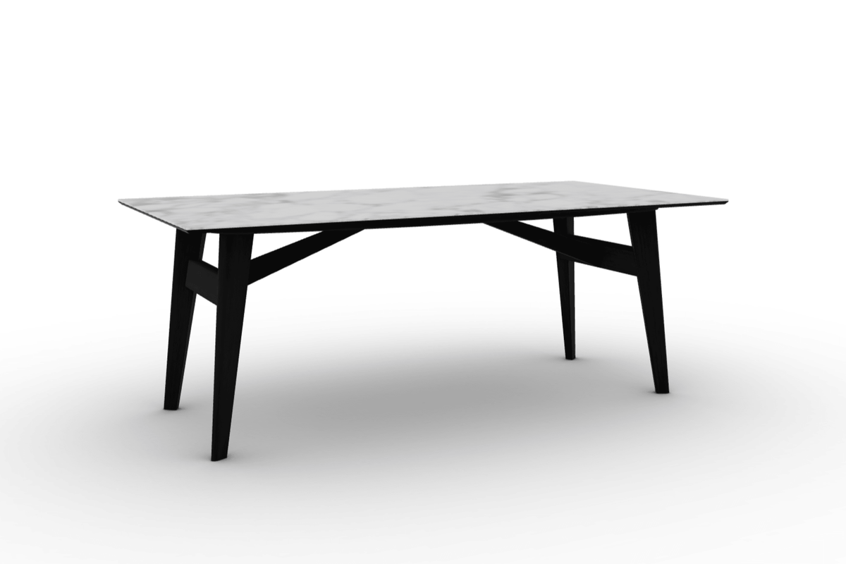 Stół prostokątny ABREY biały marmur do jadalni – Calligaris