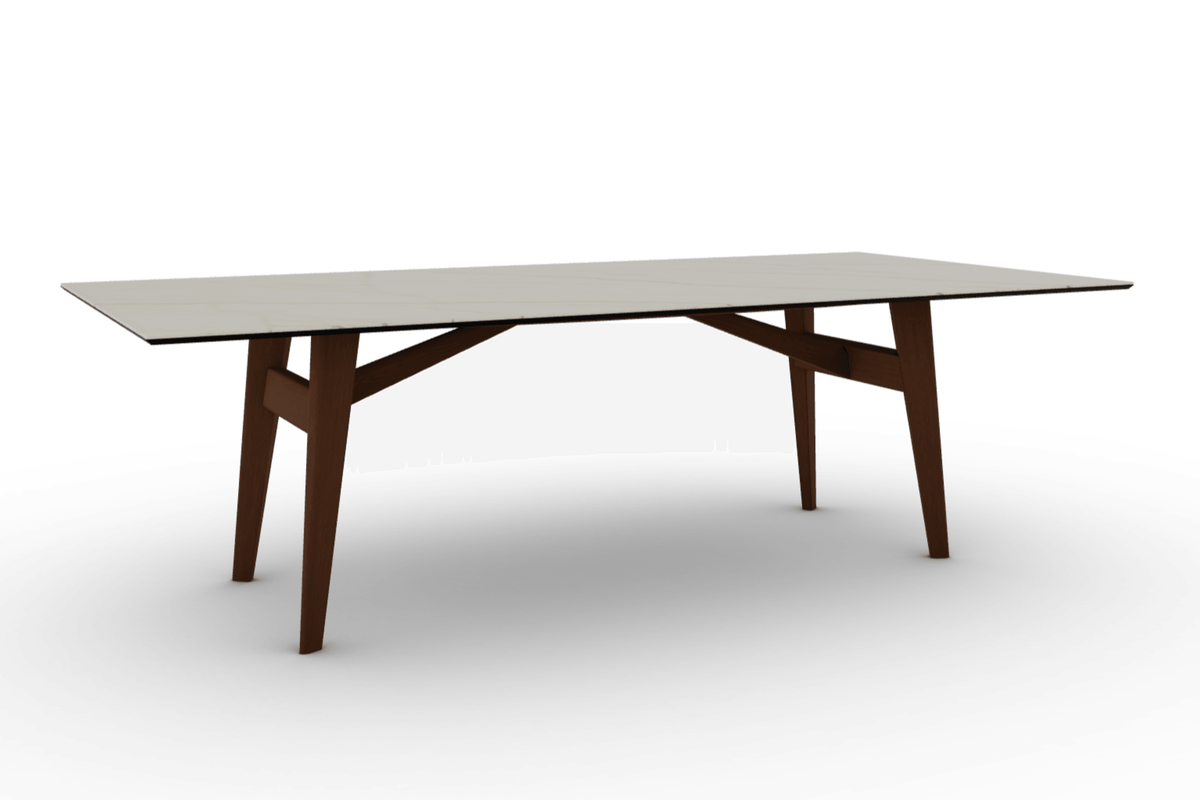 Stół prostokątny ABREY złoty marmur – Calligaris