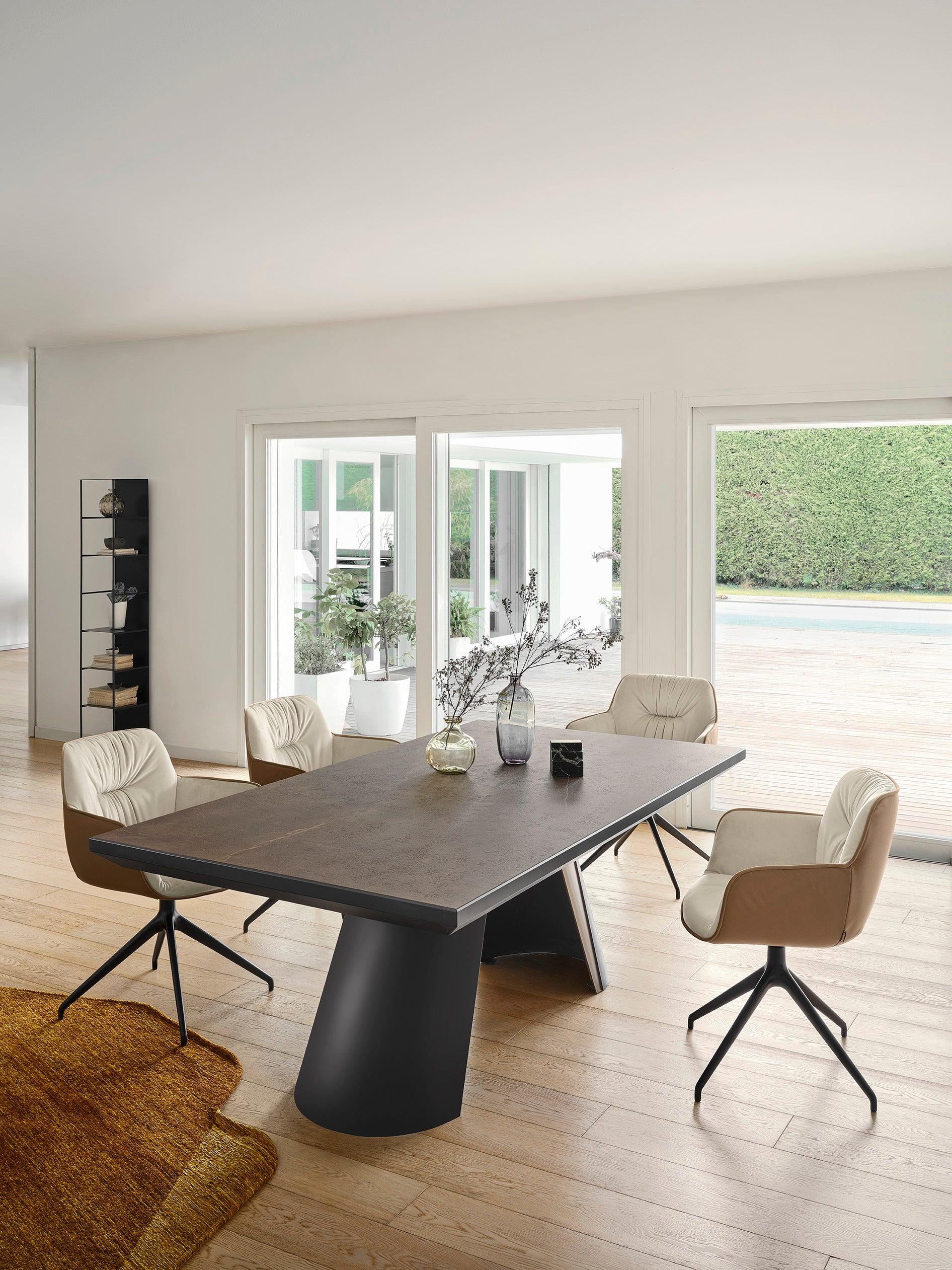 Stół prostokątny APIAN jasnoszara ceramika Calligaris Eye on Design