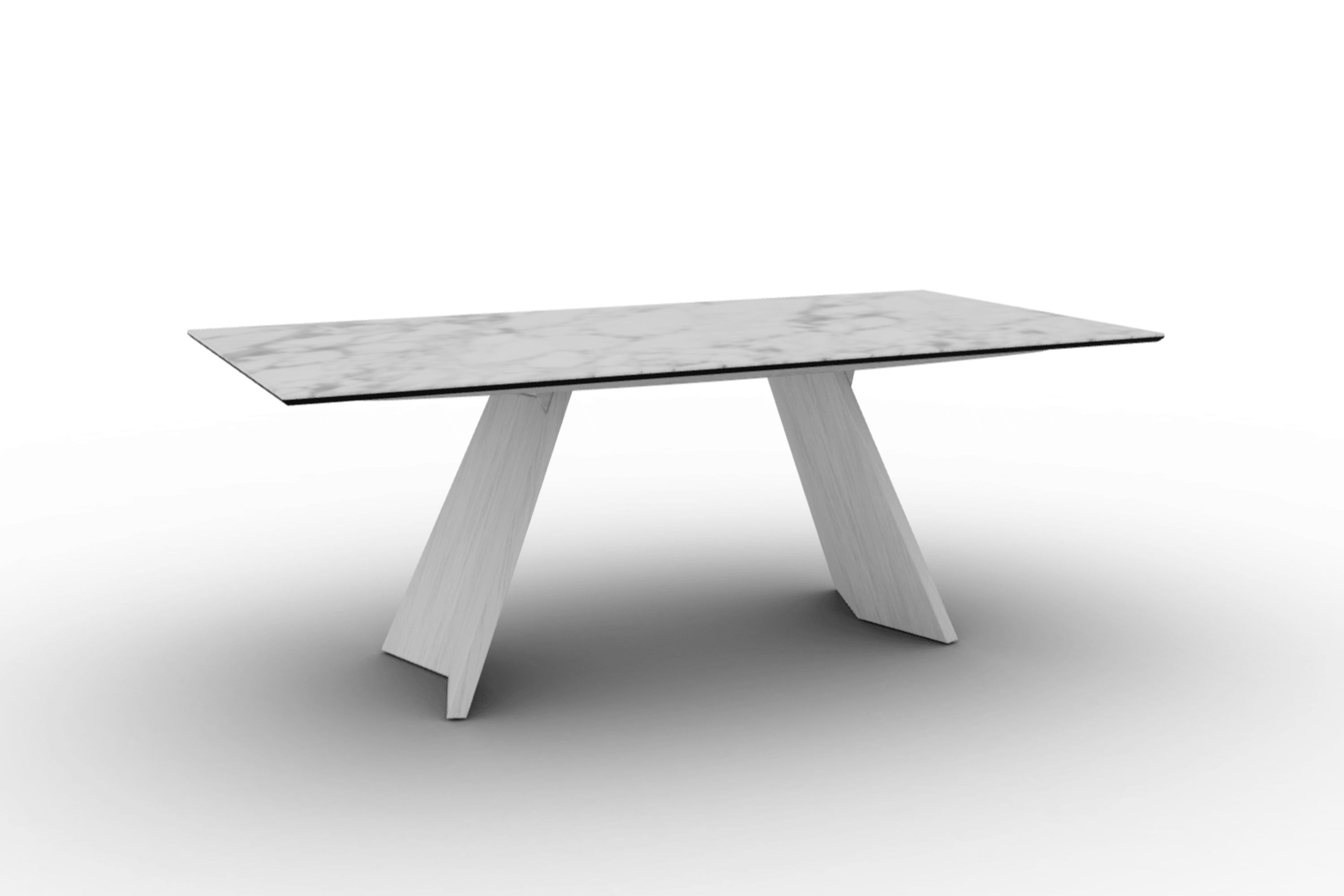 Stół prostokątny ICARO biały marmur Calligaris Eye on Design