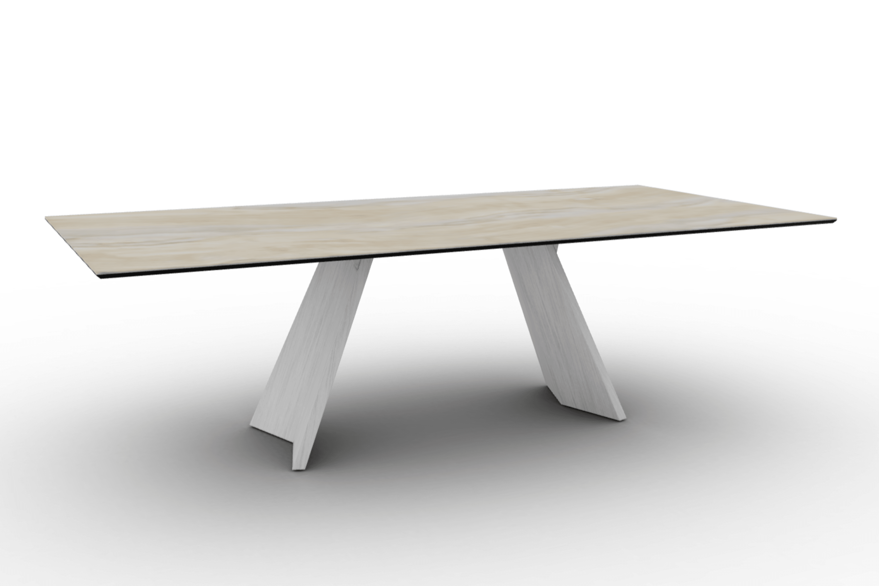 Stół prostokątny ICARO piaskowy marmur – Calligaris