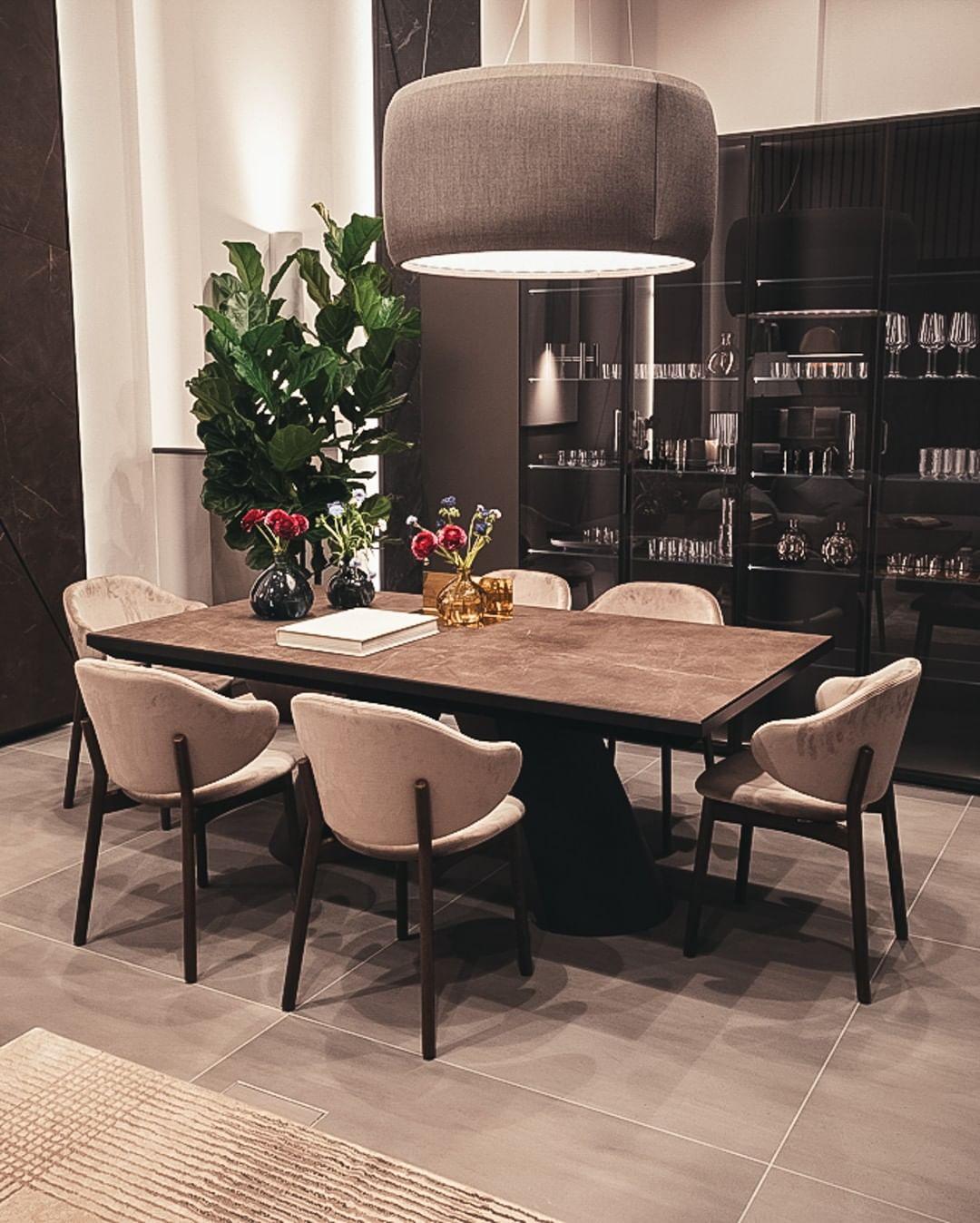 Stół prostokątny rozkładany APIAN brązowa ceramika Calligaris Eye on Design