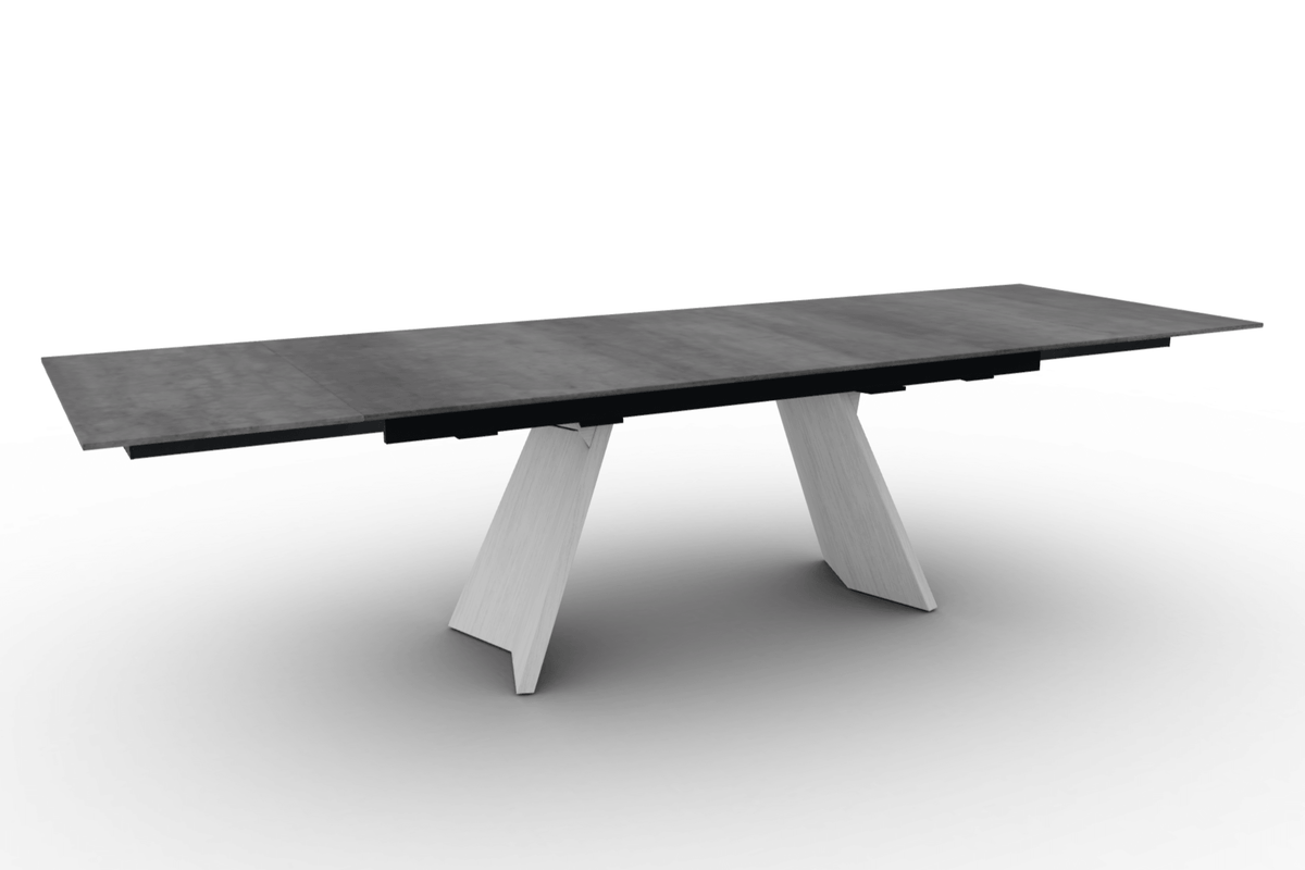 Stół prostokątny rozkładany ICARO cement – drewno, Calligaris