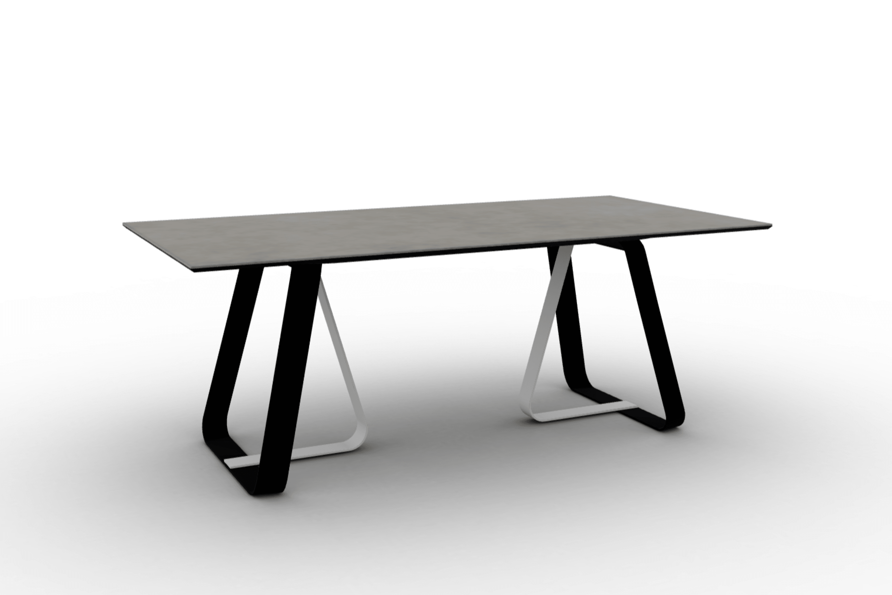 Stół prostokątny SUNSHINE jasnoszara ceramika Calligaris Eye on Design