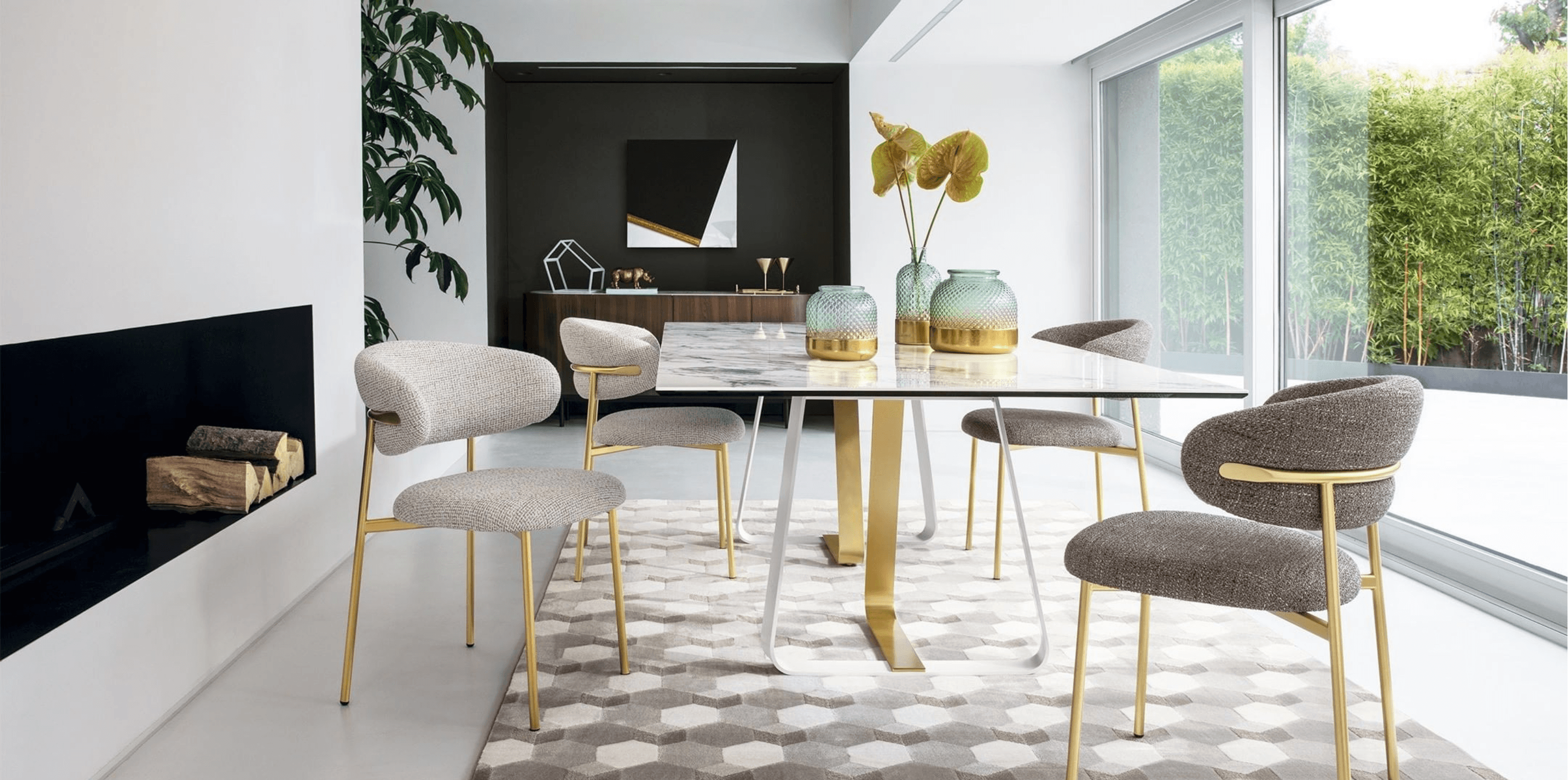 Stół prostokątny SUNSHINE kremowy marmur Calligaris Eye on Design